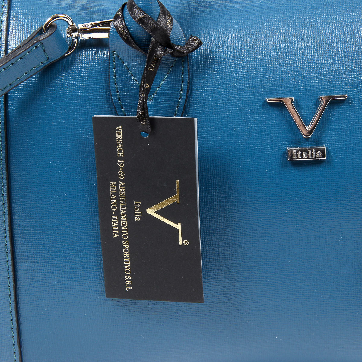 Borsa da donna V 1969 Italia V014-S PALMELLATO PETROLIO