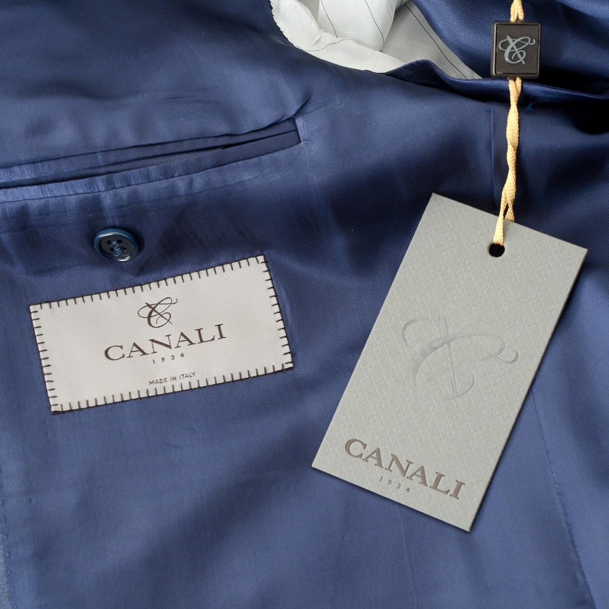 Abito da uomo Canali maniche lunghe blu