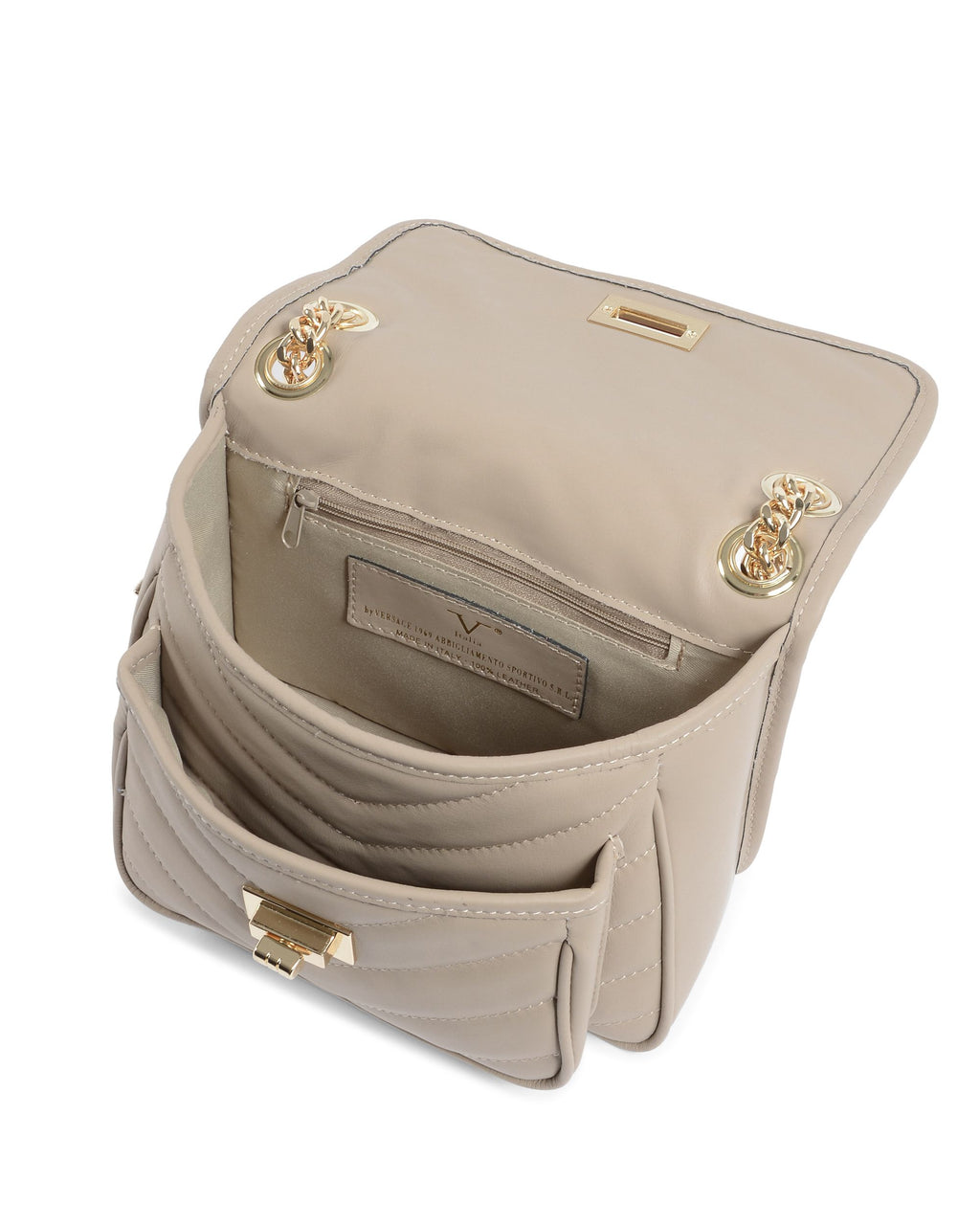 V Italia Borsa da donna Beige 10507 SAUVAGE MARMO