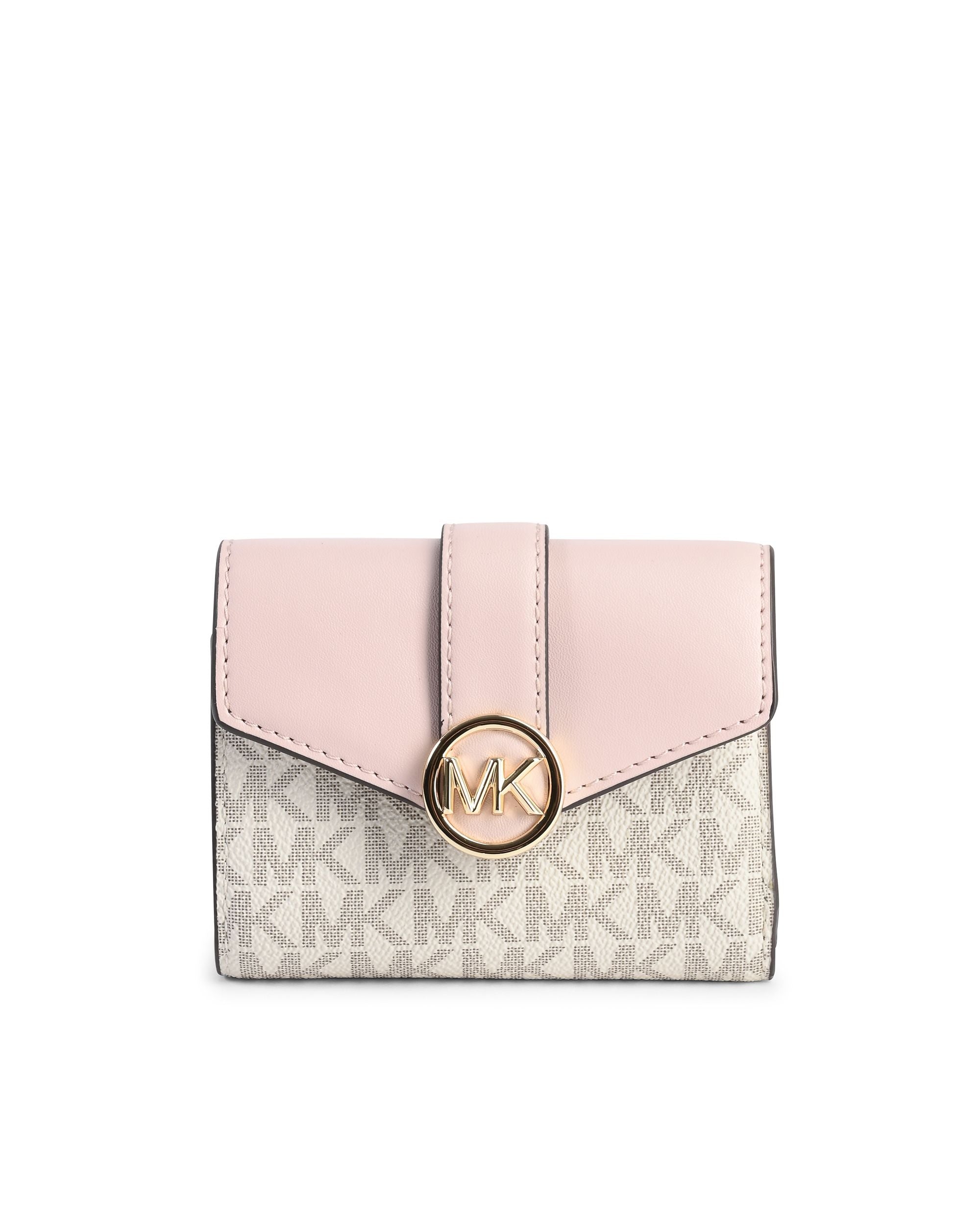 Portafoglio bifold con patta media Michael Kors 35S2GNMF8B PWD BLSH MLT