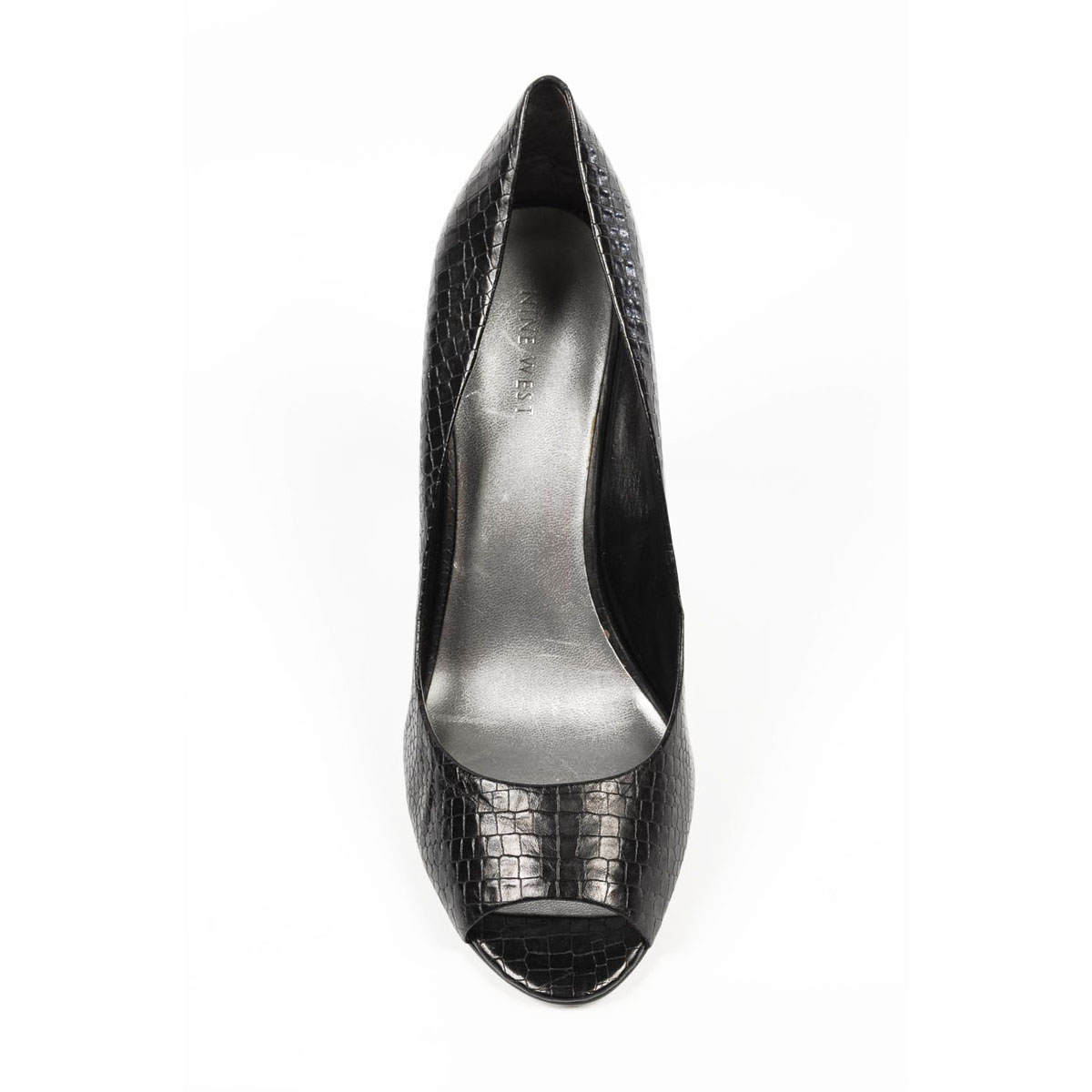 Nine West Scarpe da donna con punta aperta NWHEALTH NERO COCCODRILLO