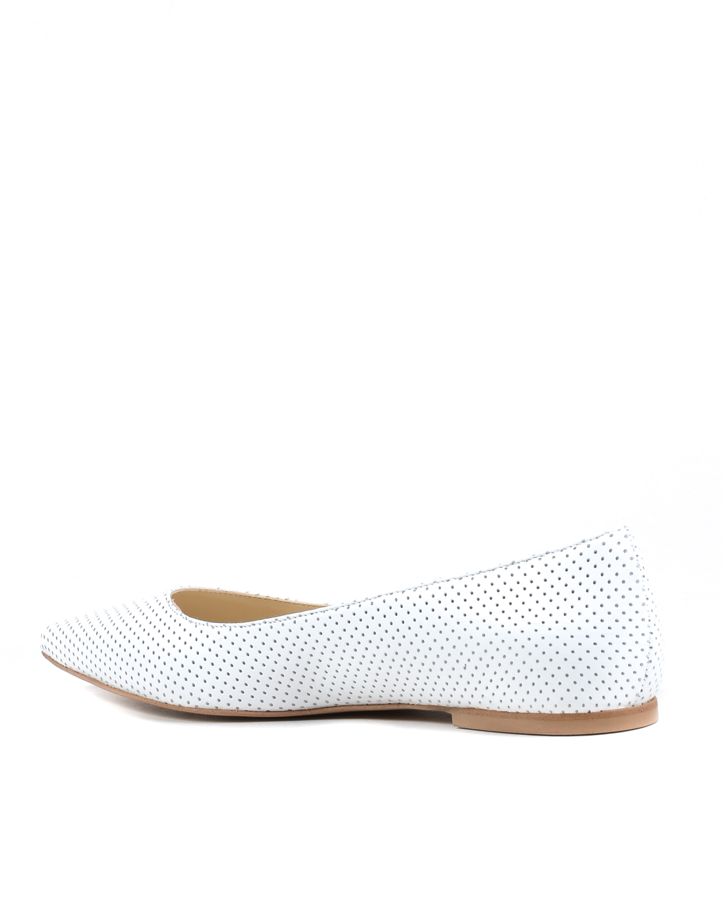 19V69 Italia Womens Ballerina White 4747 TRAF BIANCO