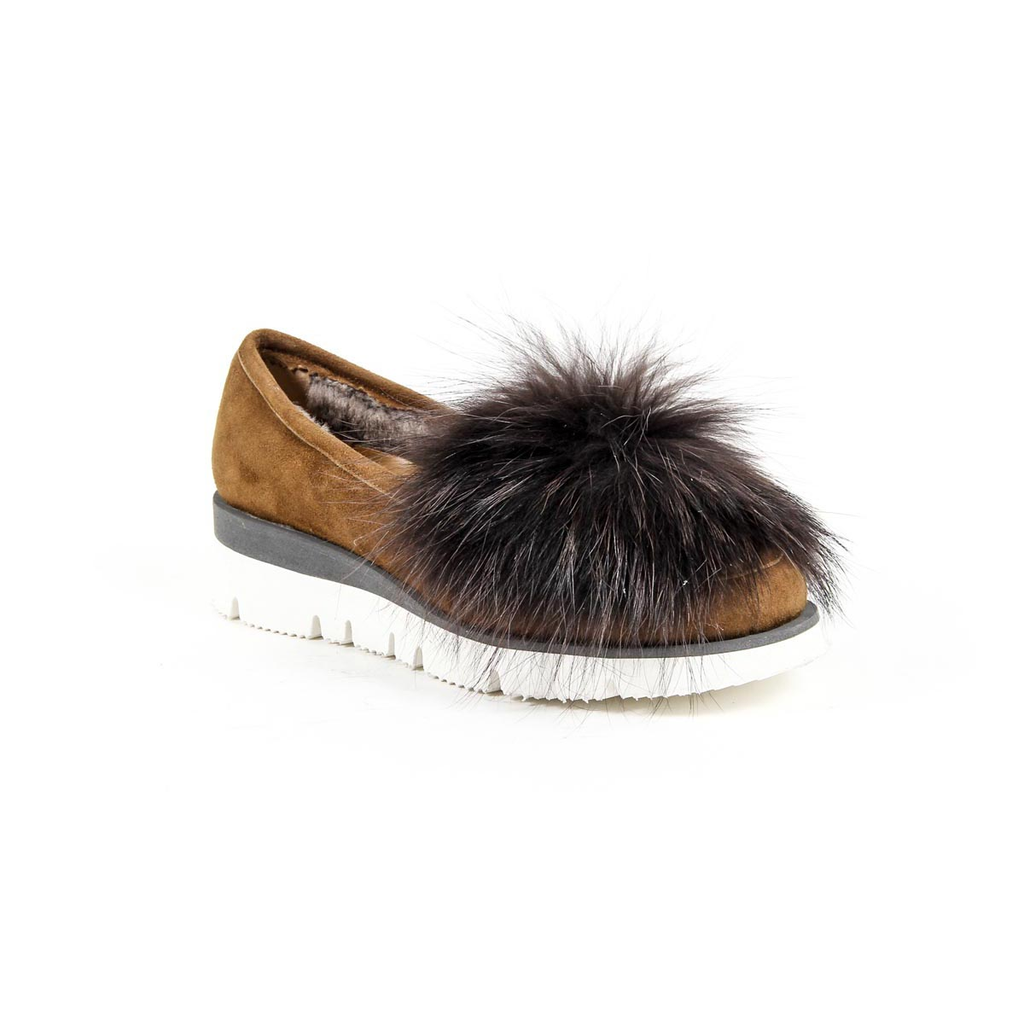 Mocassino da donna V 1969 Italia 302106 CAMOSCIO CUOIO