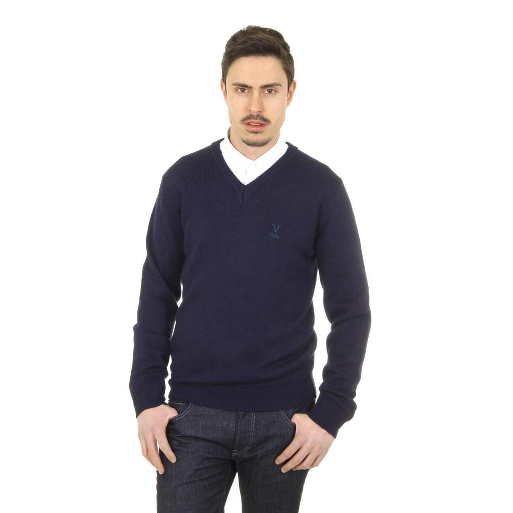 Maglione uomo scollo a V V 1969 Italia 9803 SCOLLO V BLU NAVY