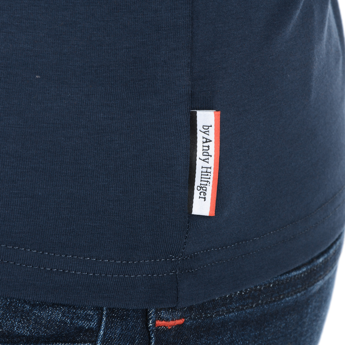 Andrew Charles Maglietta da uomo a maniche corte con scollo rotondo blu KEITA