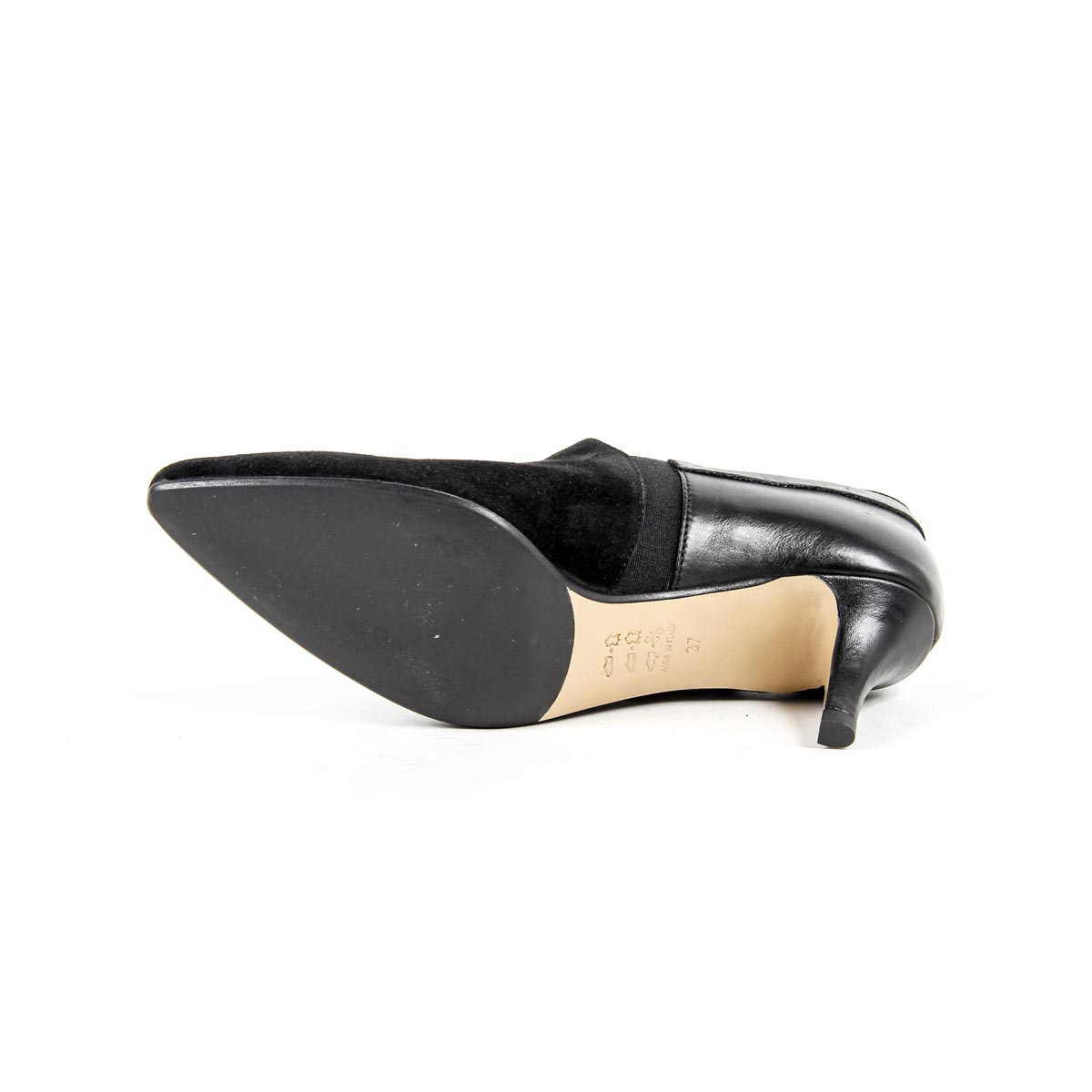 Scarpa con tacco da donna V 1969 Italia KATE CAMOSCIO NERO