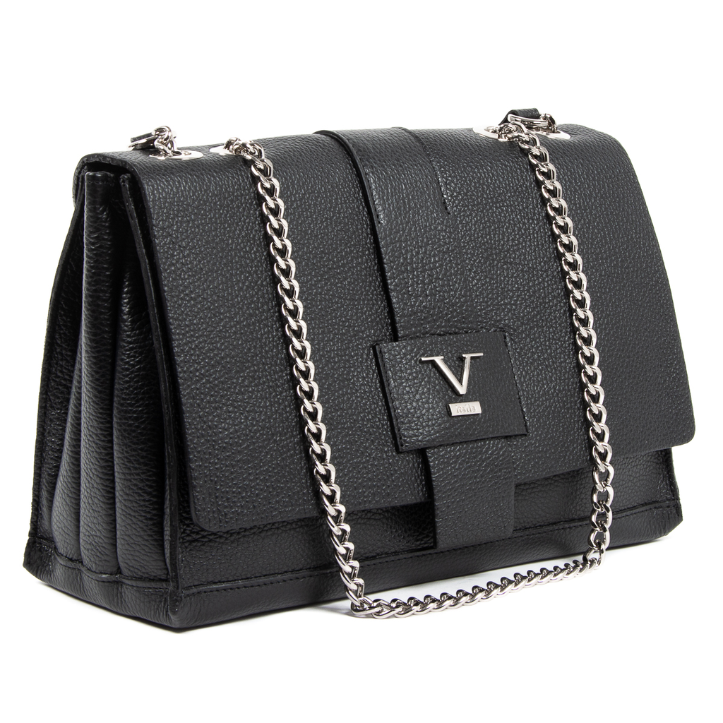 V 1969 Italia Borsa da donna nera ELLY