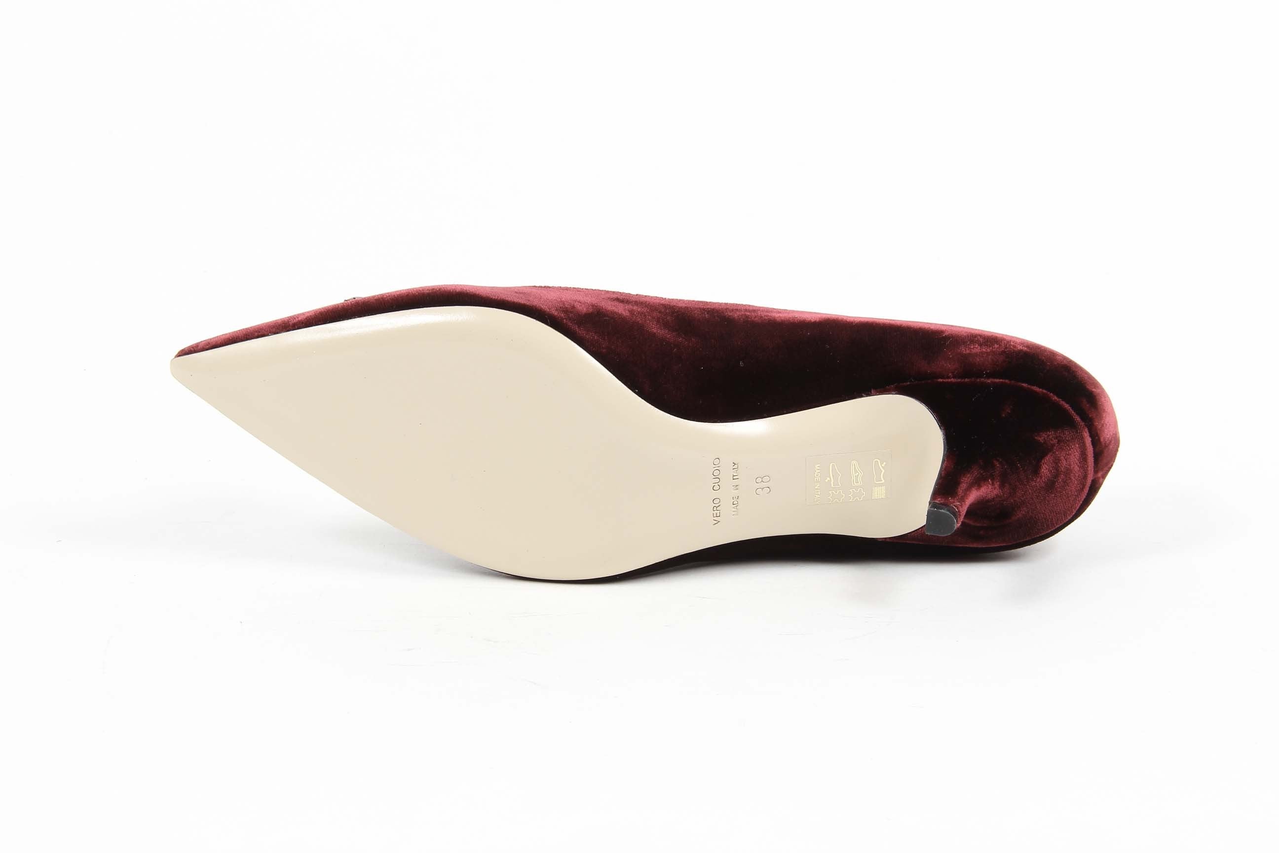 V 1969 Italia Womens Pump 3106153 VELLUTO 391 BORDEAUX