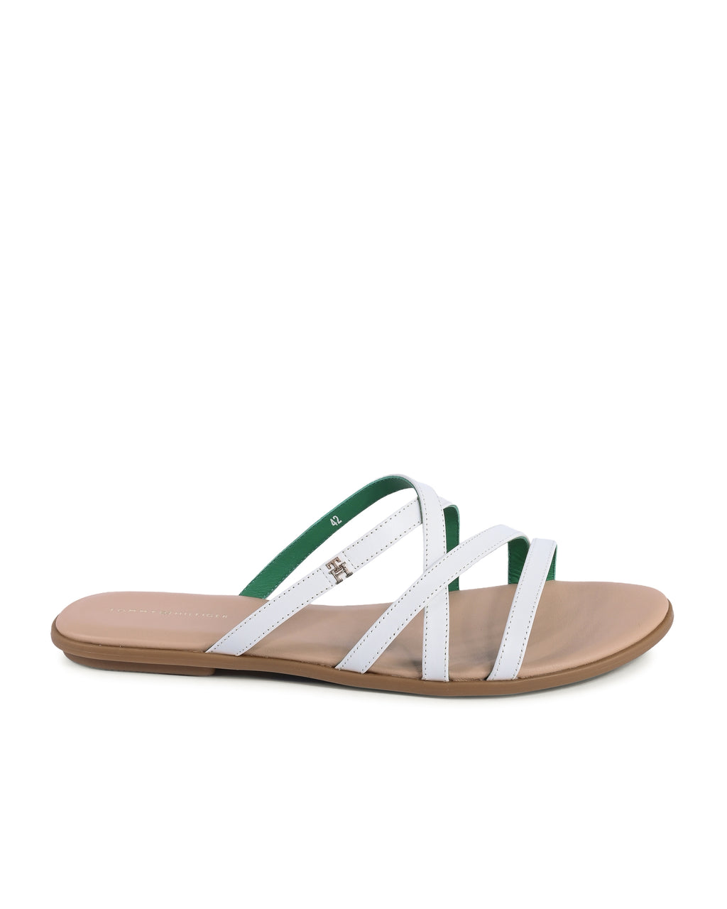 Sandalo da donna Tommy Hilfiger bianco FW0FW08067YBL