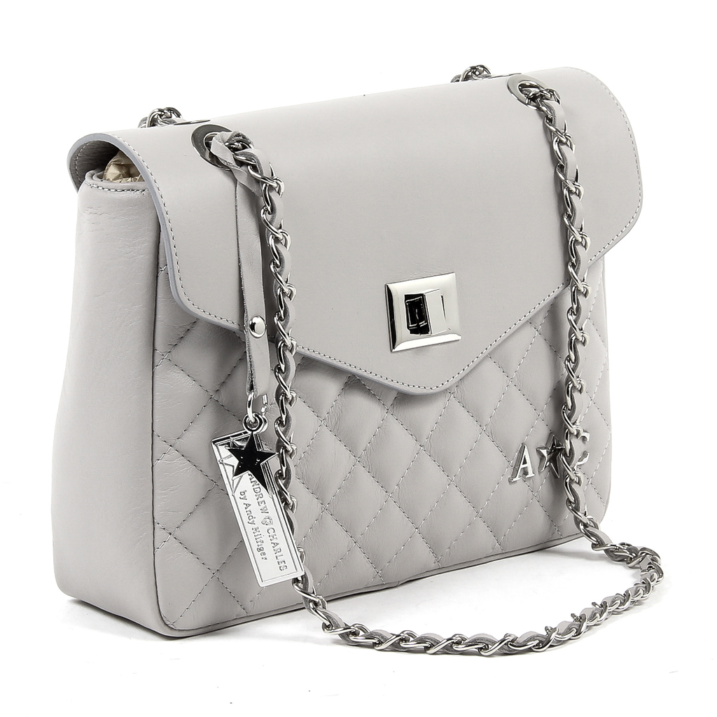 Borsa a mano da donna Andrew Charles grigia AZALEA