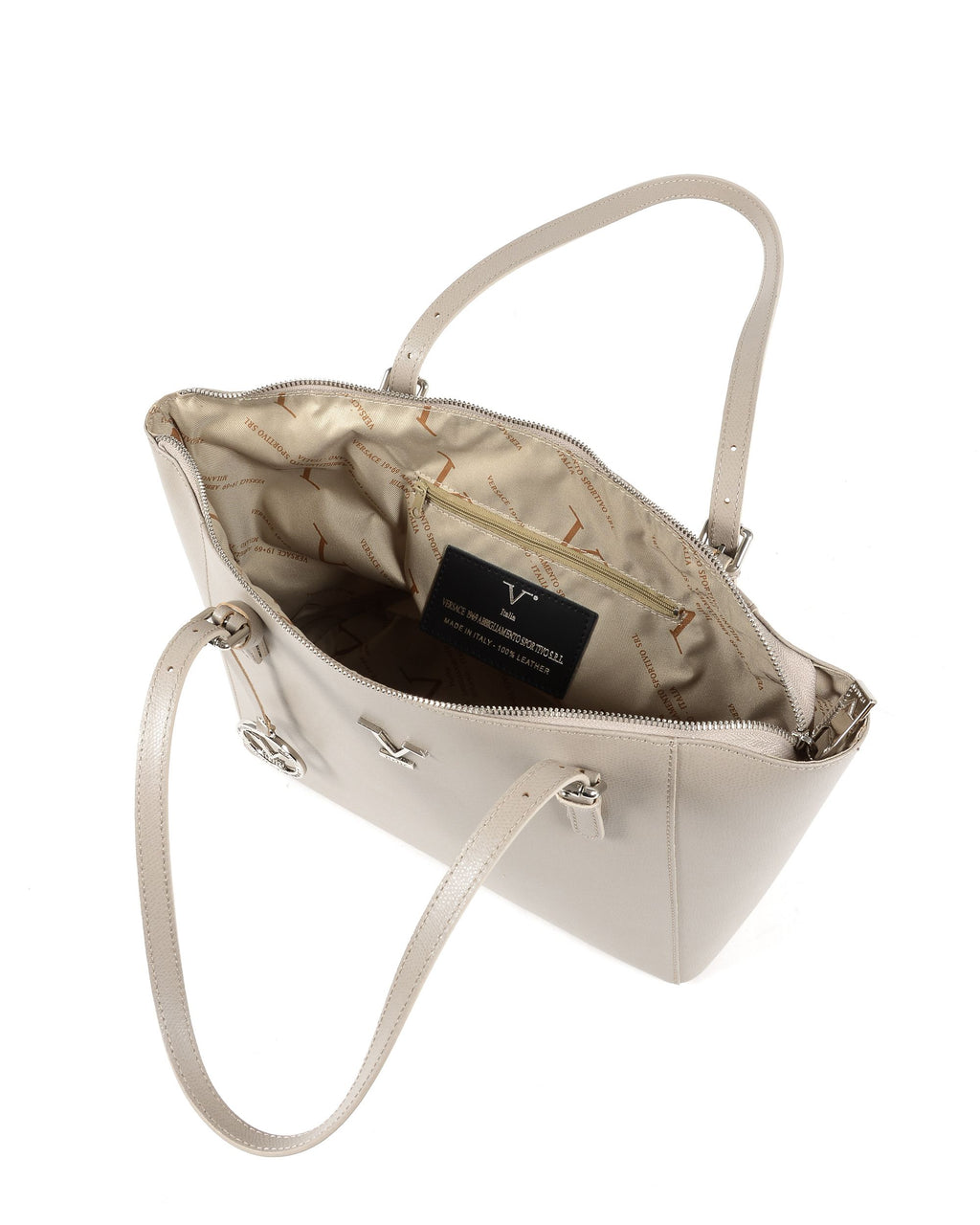 V Italia Borsa a tracolla da donna Taupe V09 PALMELLATO TAUPE
