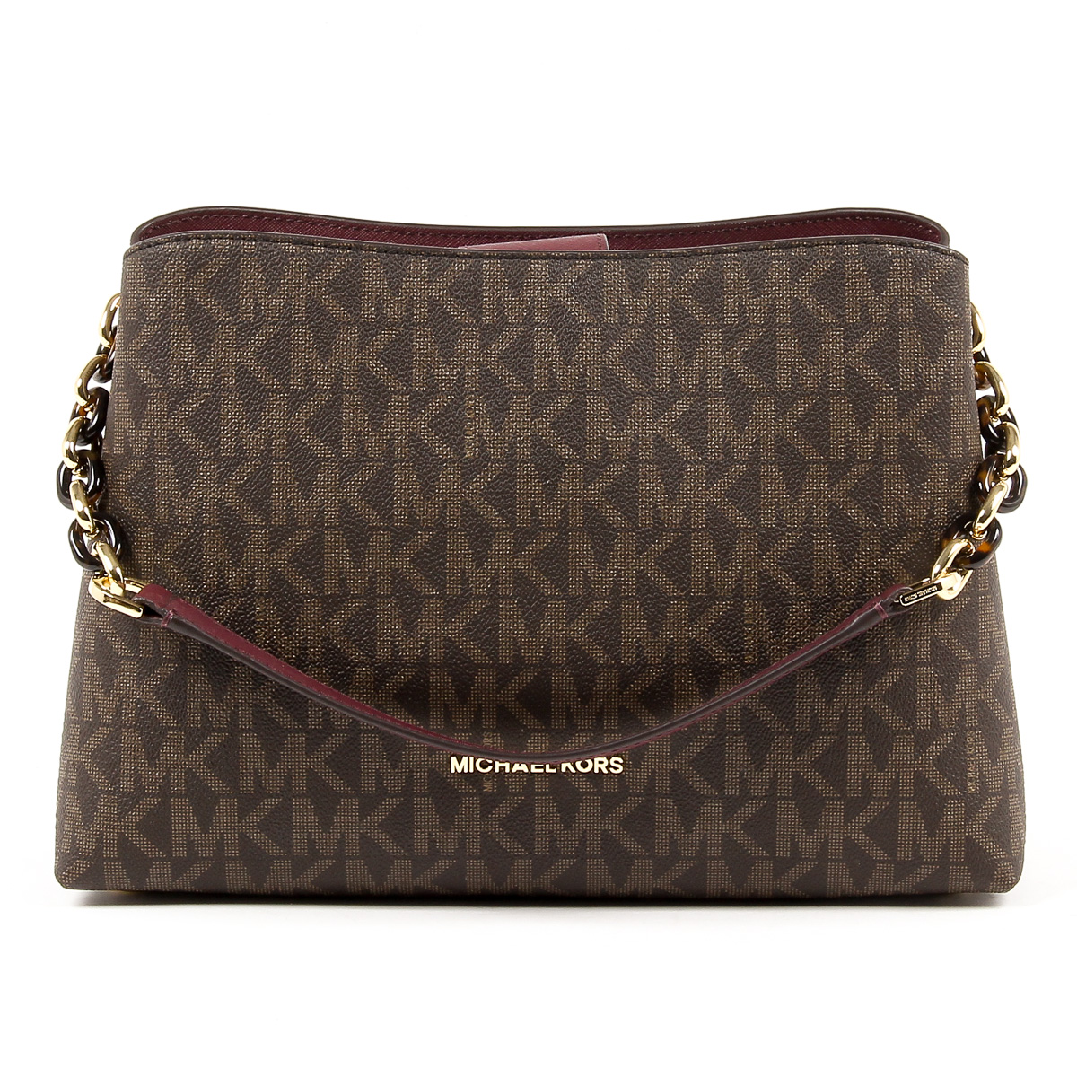Borsa a mano da donna Michael Kors PORTIA 35F7GPAS3B BRN PLUM