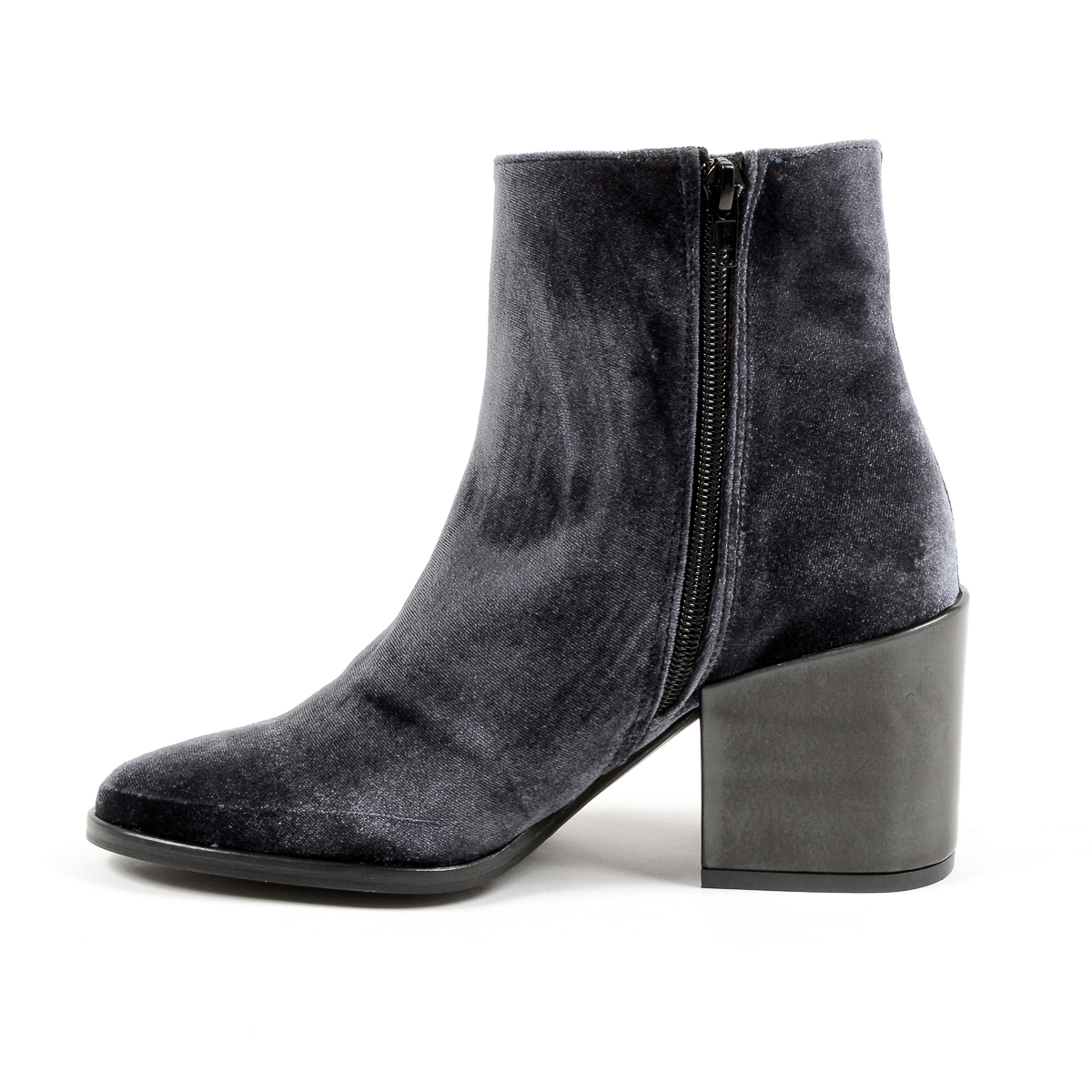 Stivaletti con tacco da donna Andrew Charles, grigi CHARLIZE