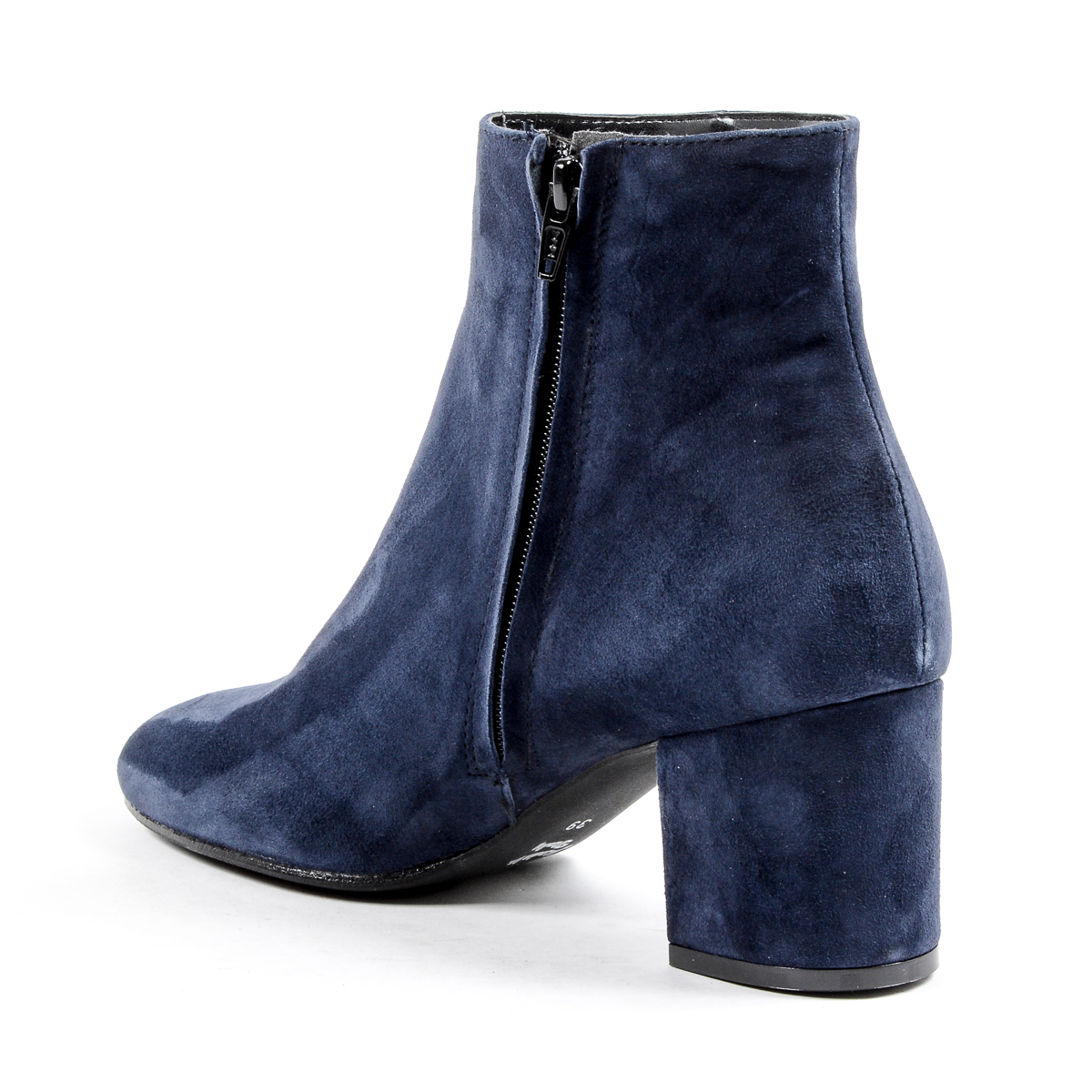 V 1969 Italia Stivaletto con tacco da donna blu MAD