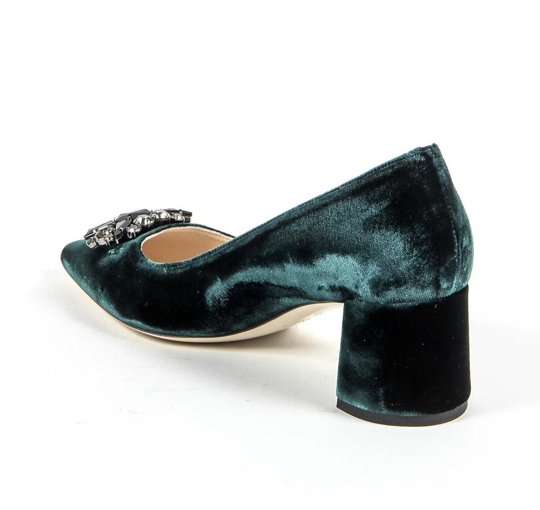 Décolleté da donna V 1969 Italia 3109244 VELLUTO VERDE