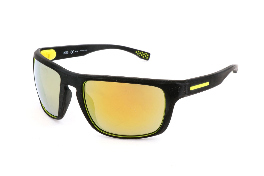 Occhiali da sole da uomo Hugo Boss BOSS 0800 S UDK 58 19 130 GOMMA NERO GIALLO