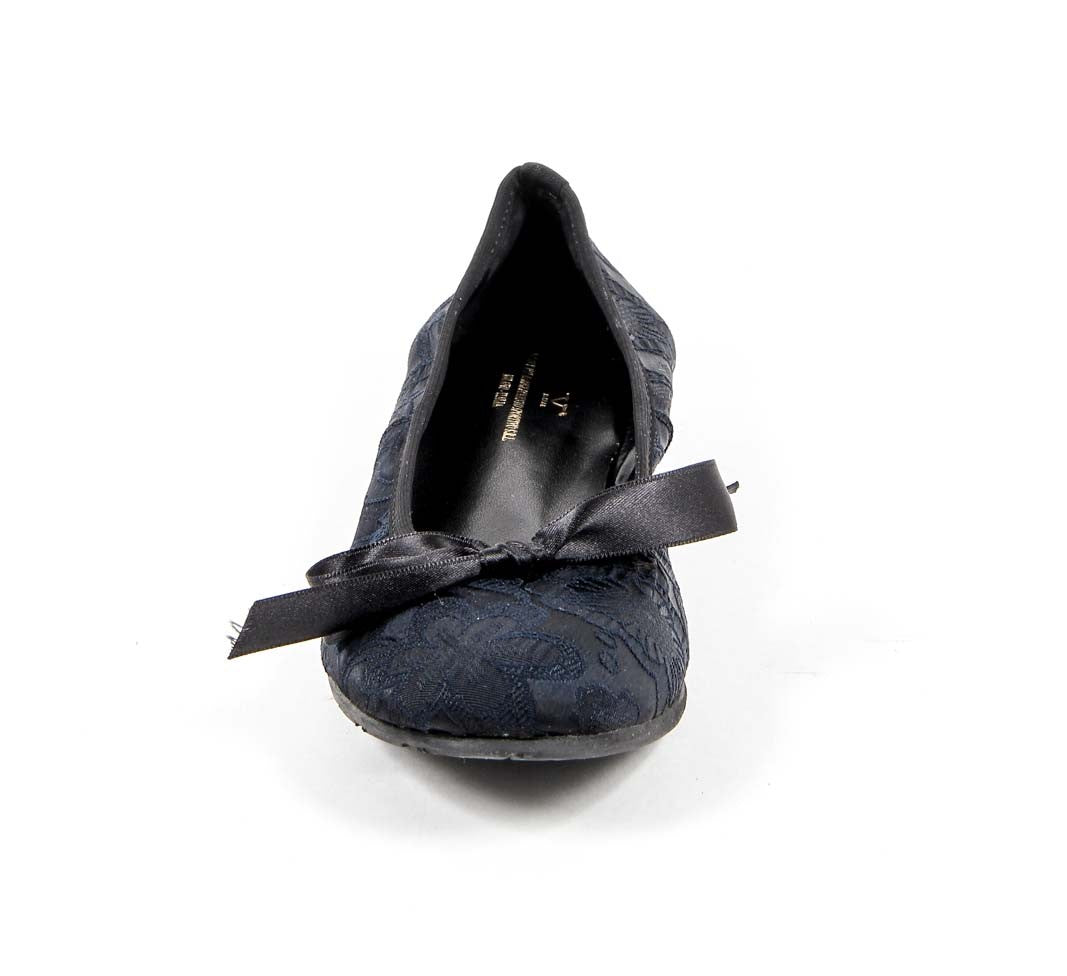 V 1969 Italia Ballerina da donna E08 TESSUTO BLU