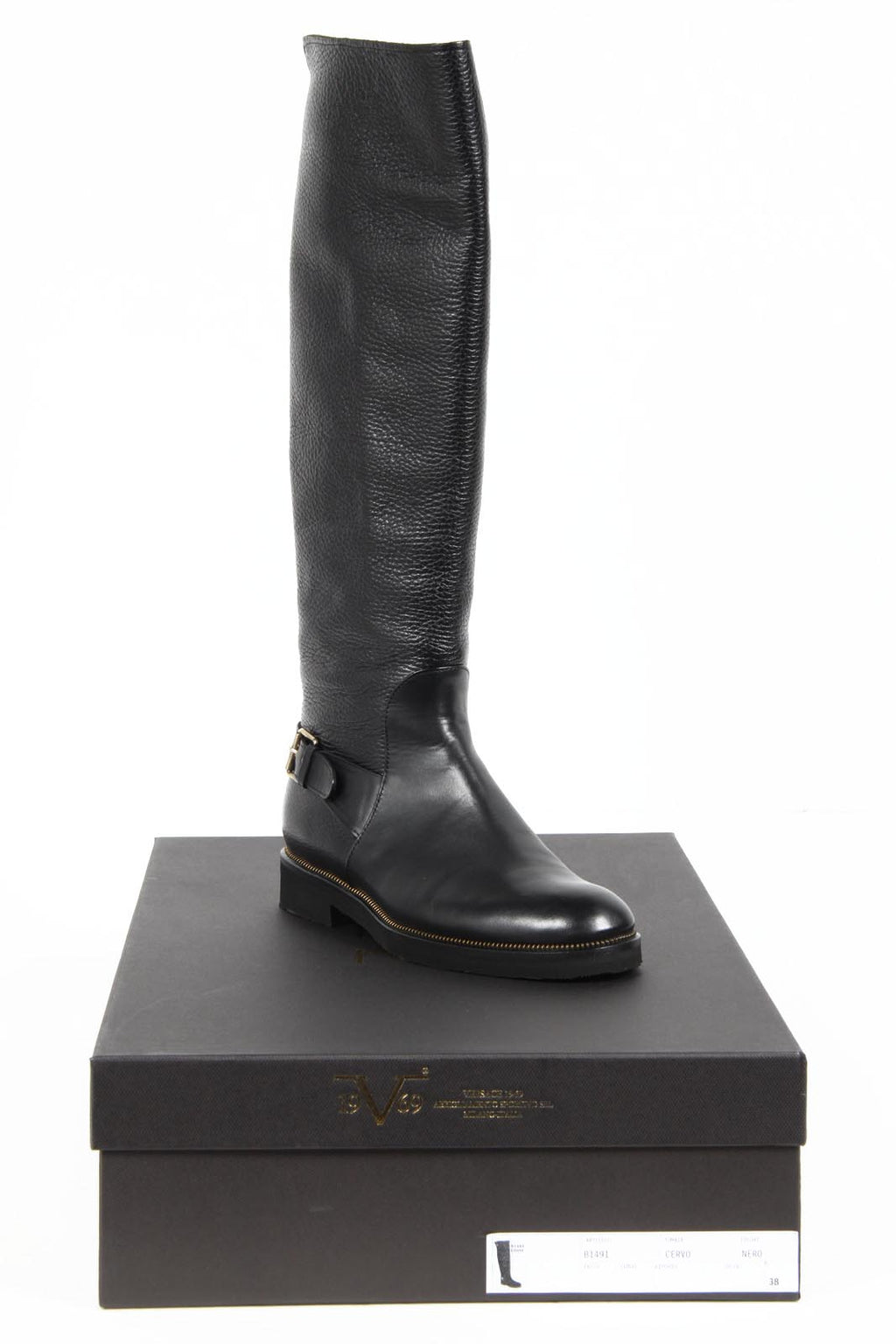 Stivali donna V 1969 Italia B1491 CERVO NERO