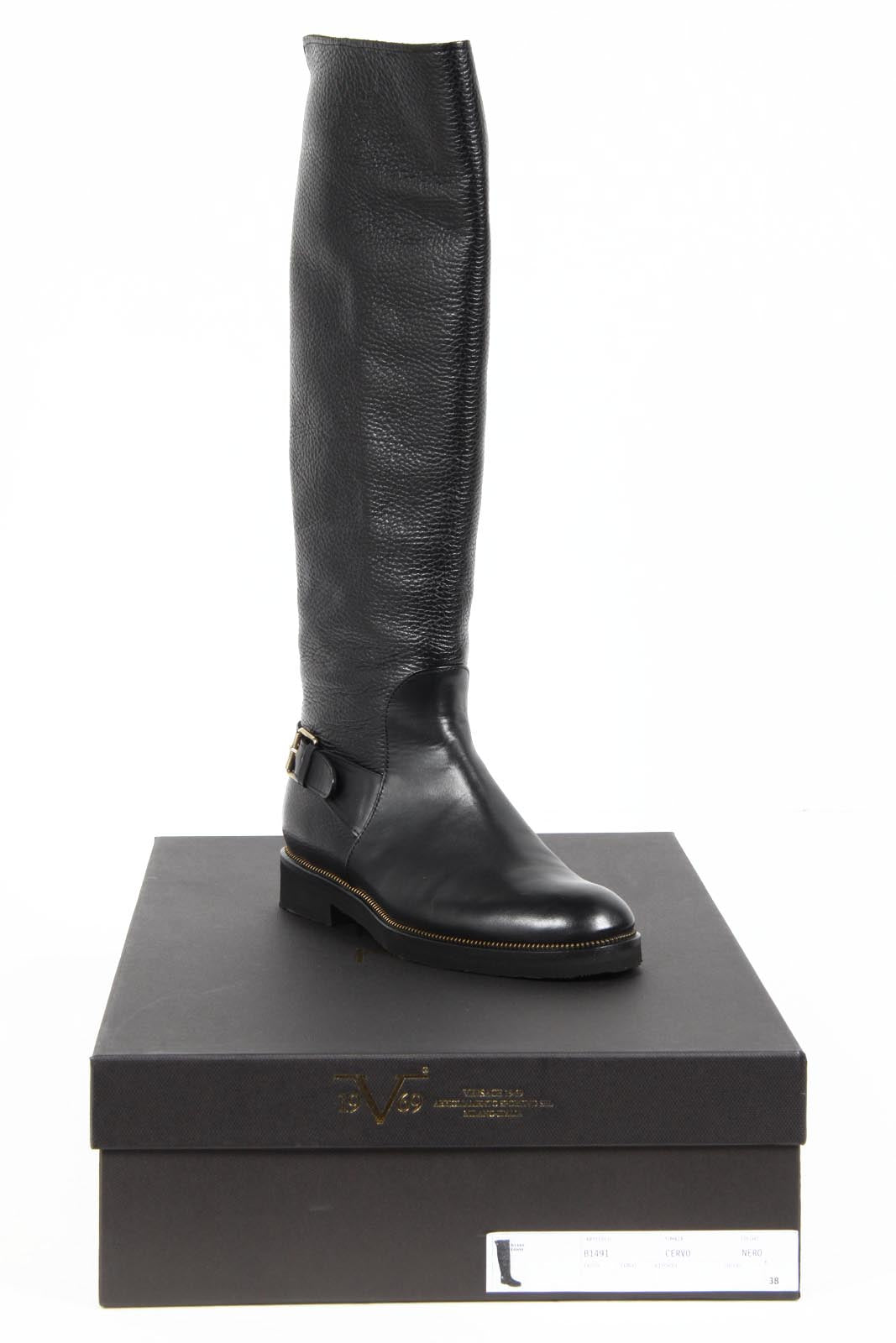 Stivali donna V 1969 Italia B1491 CERVO NERO