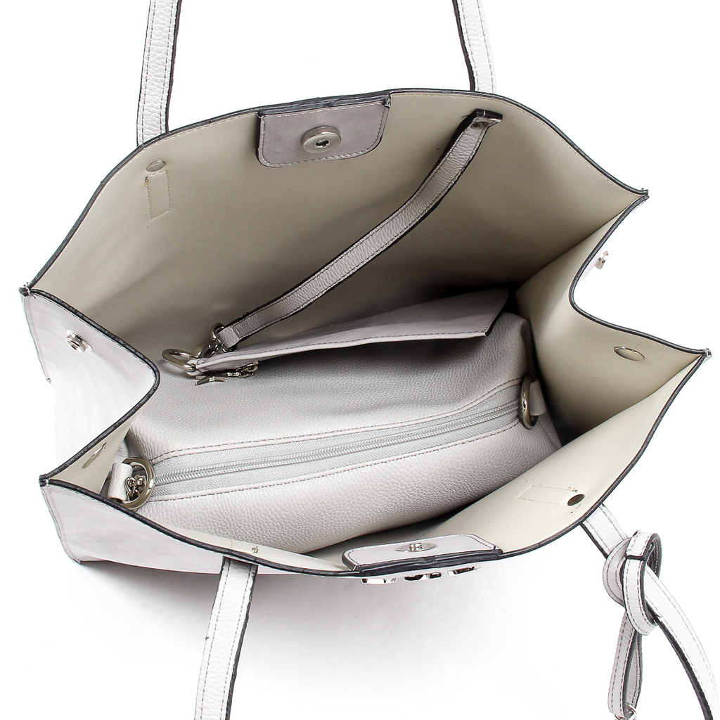 Borsa a mano da donna Andrew Charles grigio chiaro SERINA