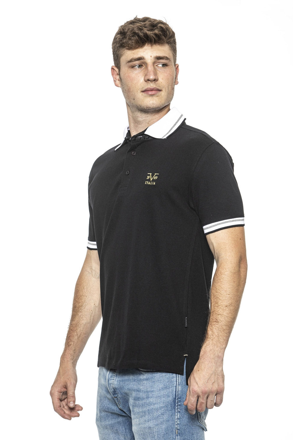 19V69 Italia Polo Uomo Nero RETRO NERO