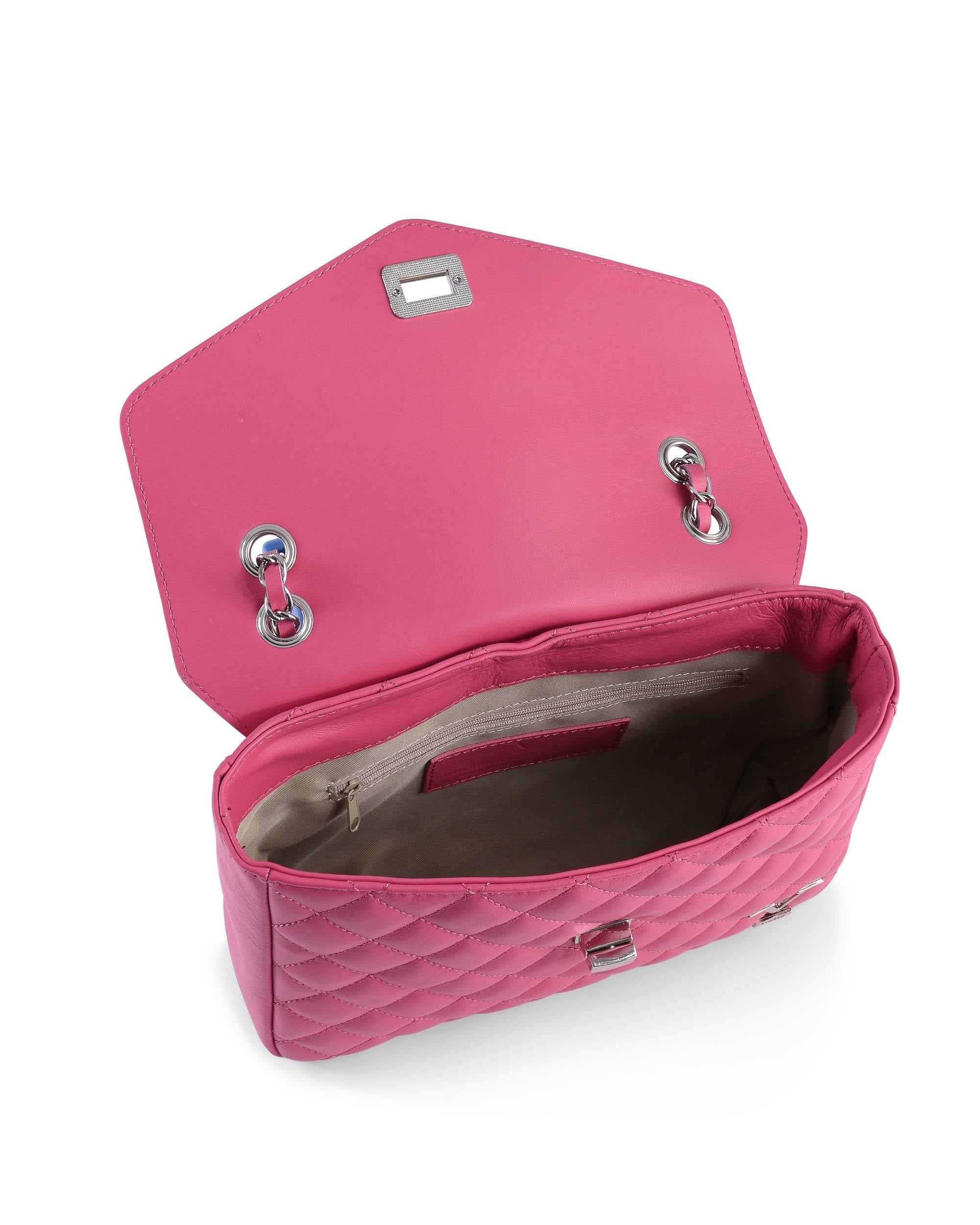 Borsa a mano da donna V Italia V024M-S SAUVAGE FUXIA