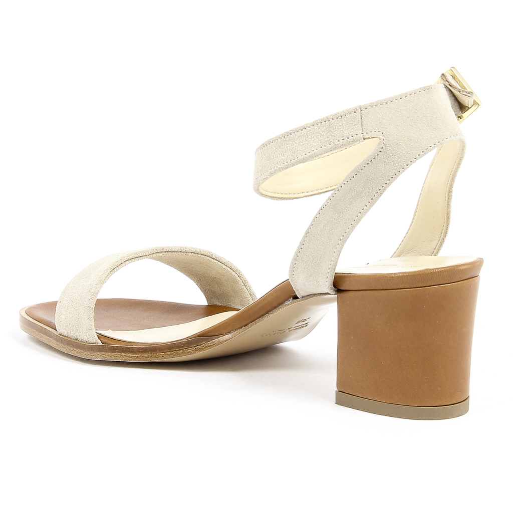 V 1969 Italia Sandalo con cinturino alla caviglia da donna Beige ANNA
