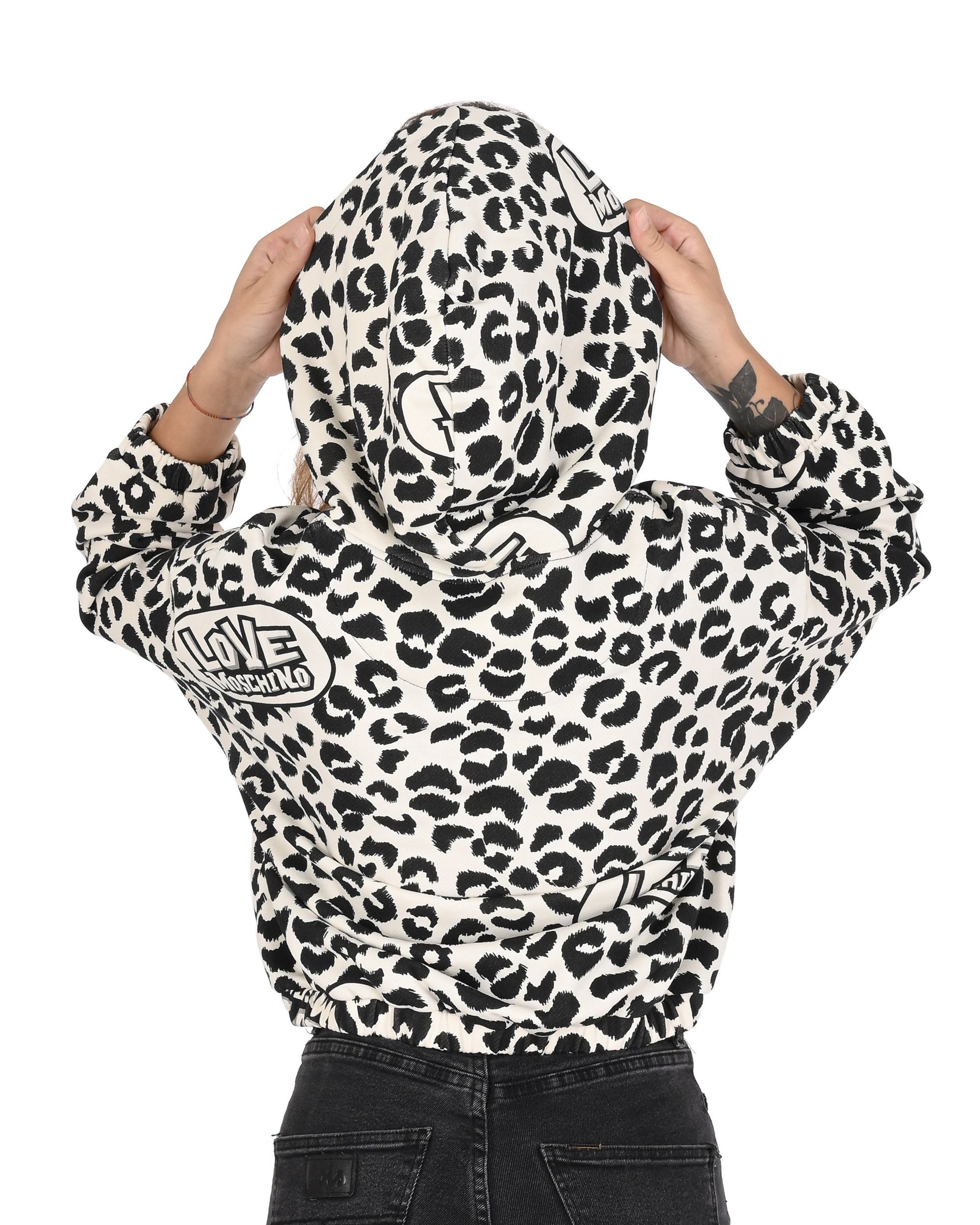 Felpa da donna Love Moschino W 6 477 00 M 4408 0010 LEOLOVE F.PANNA