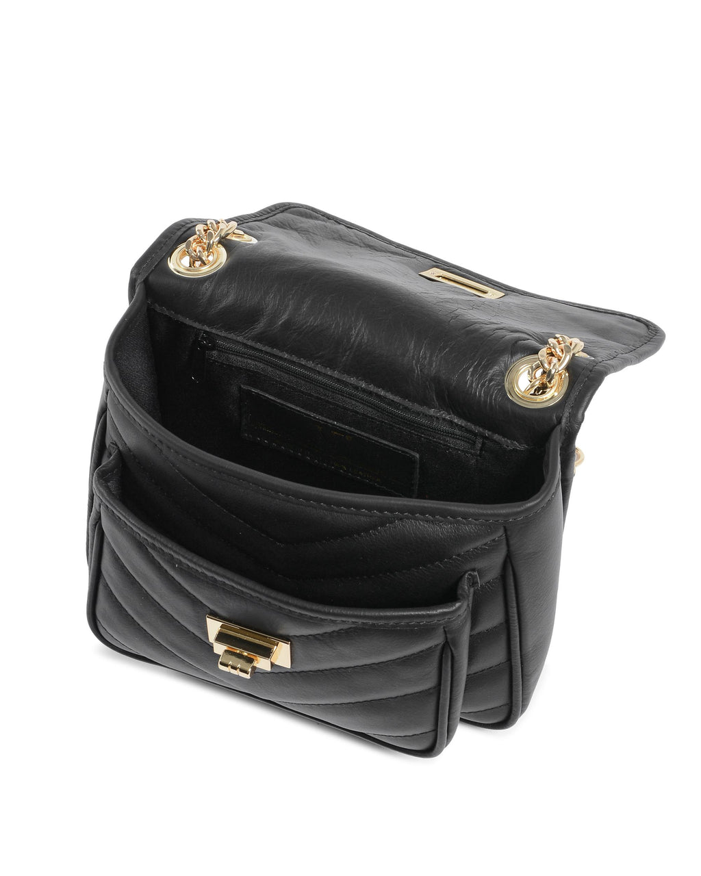 V Italia Borsa a mano da donna nera 10507 SAUVAGE NERO
