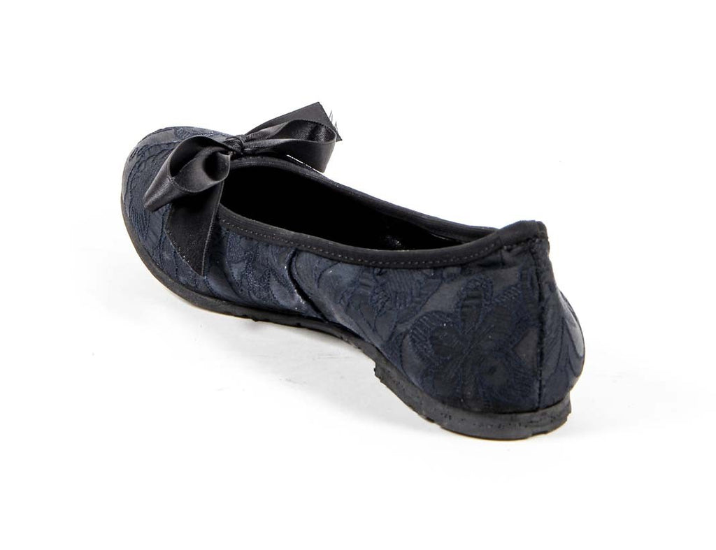V 1969 Italia Ballerina da donna E08 TESSUTO BLU