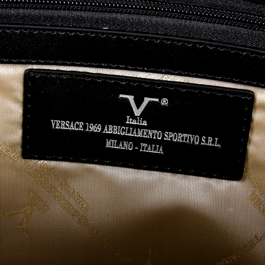 V 1969 Italia Borsa da uomo nera EVAN