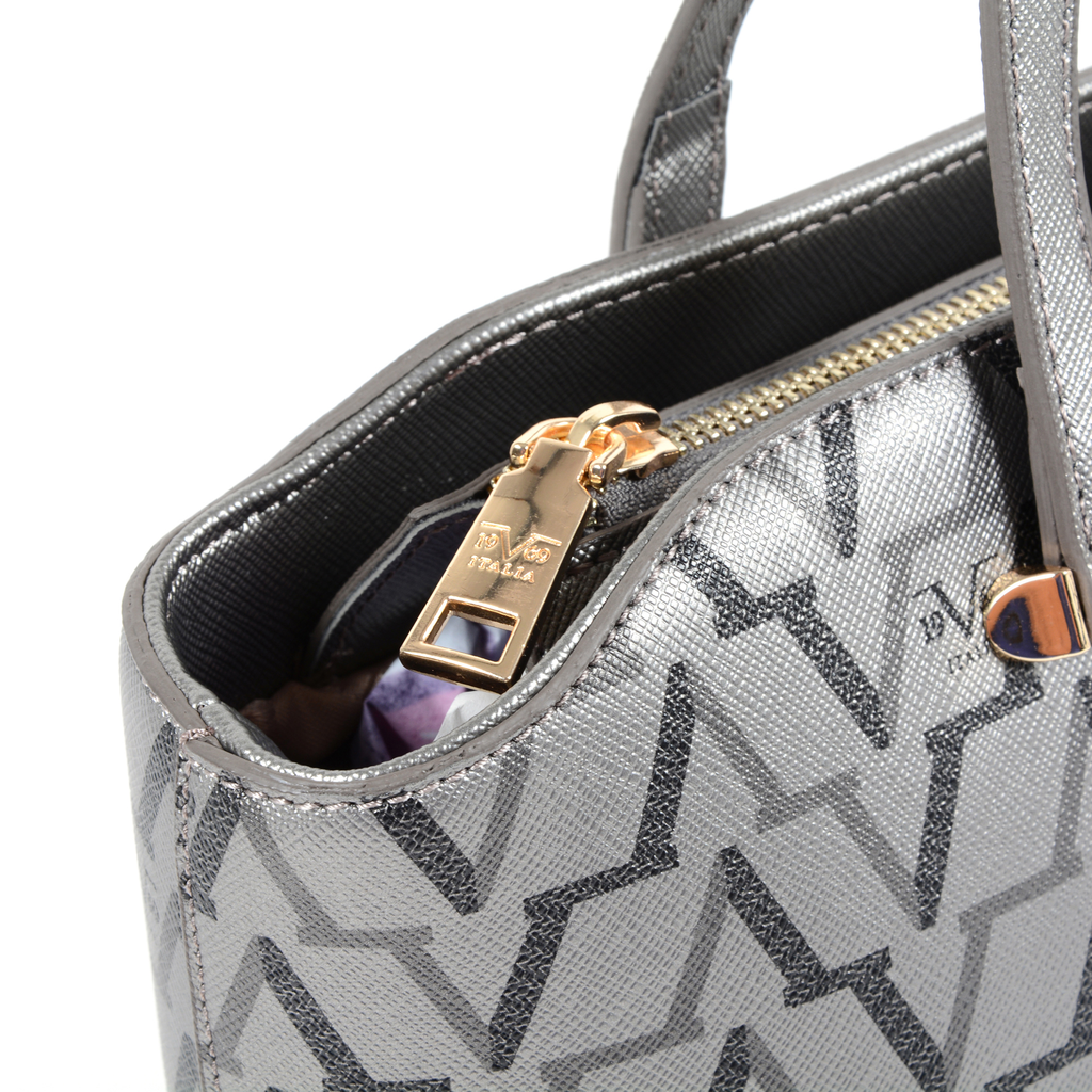 19V69 Italia Borsa da donna argento 3604 SILVER