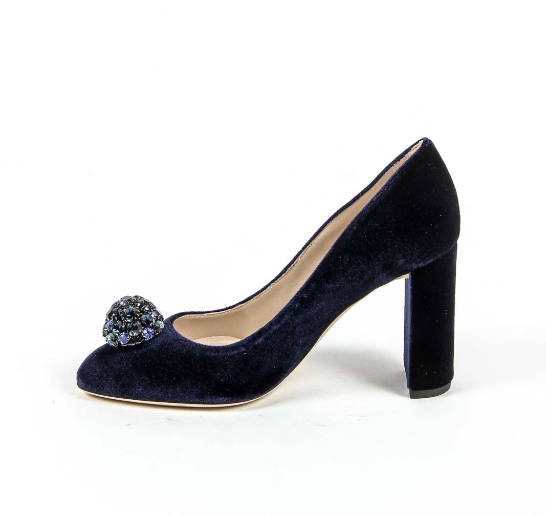 Décolleté da donna V 1969 Italia 3102045 VELLUTO BLU ROYAL
