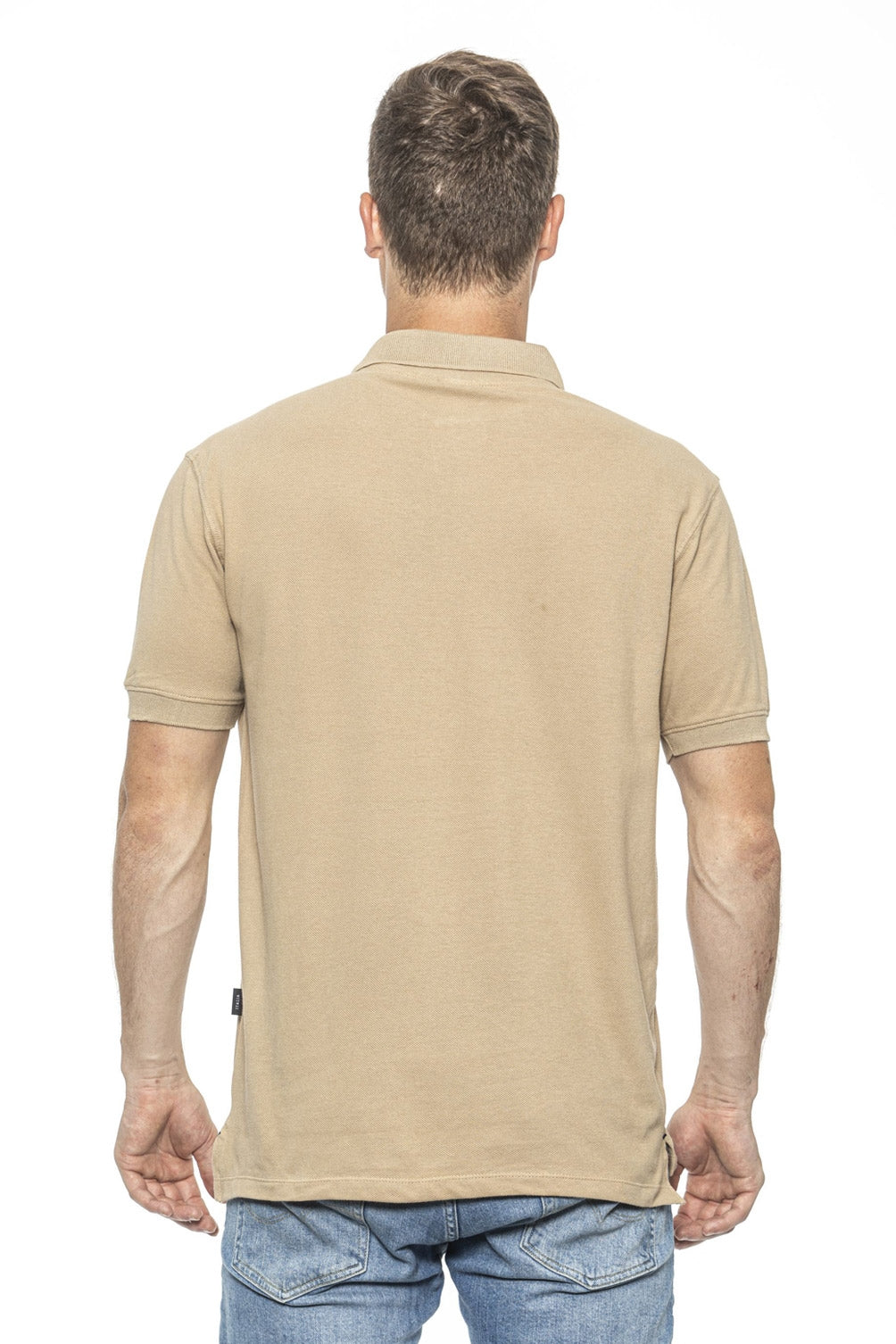 Polo Uomo 19V69 Italia Beige RICAMO BEIGE