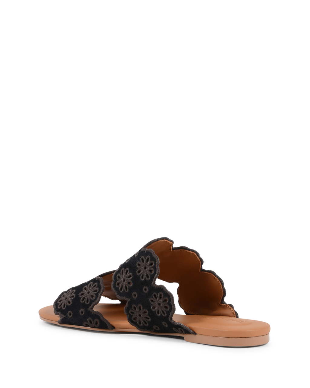 ChloÃ¨ Sandalo piatto da donna nero SB30182 NERO