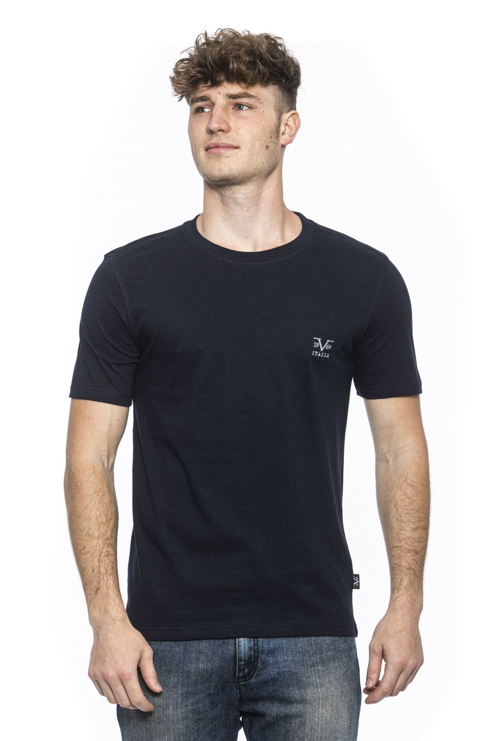 19V69 Italia T-Shirt Uomo Blu ERIC NAVY BLUE