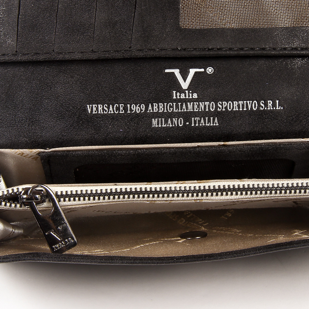 V 1969 Italia Borsa da donna nera VENUS