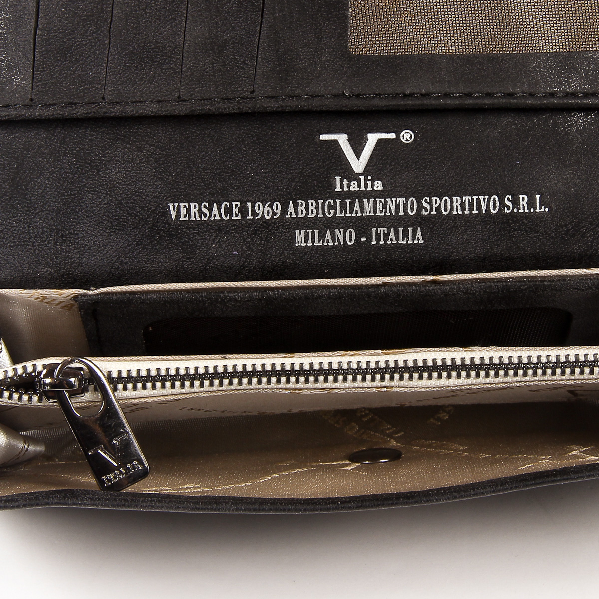 V 1969 Italia Borsa da donna nera VENUS