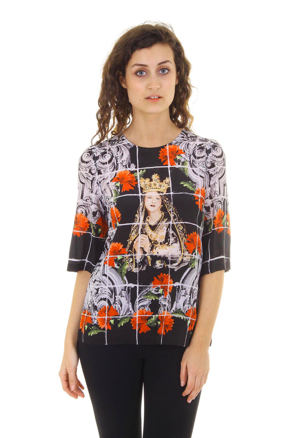 Dolce & Gabbana top da donna a manica corta F7Q09T FP15W X0800