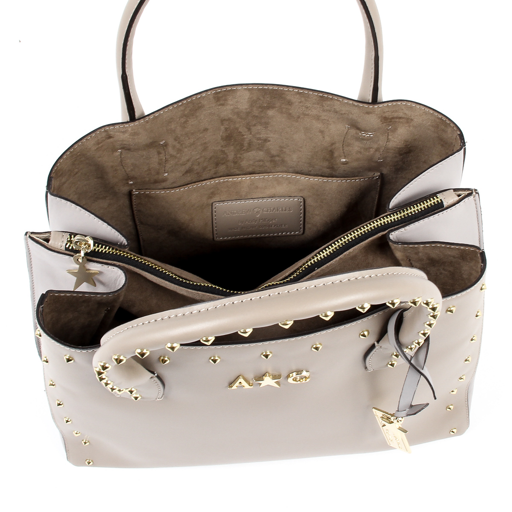 Borsa a mano da donna Andrew Charles Taupe NELLY