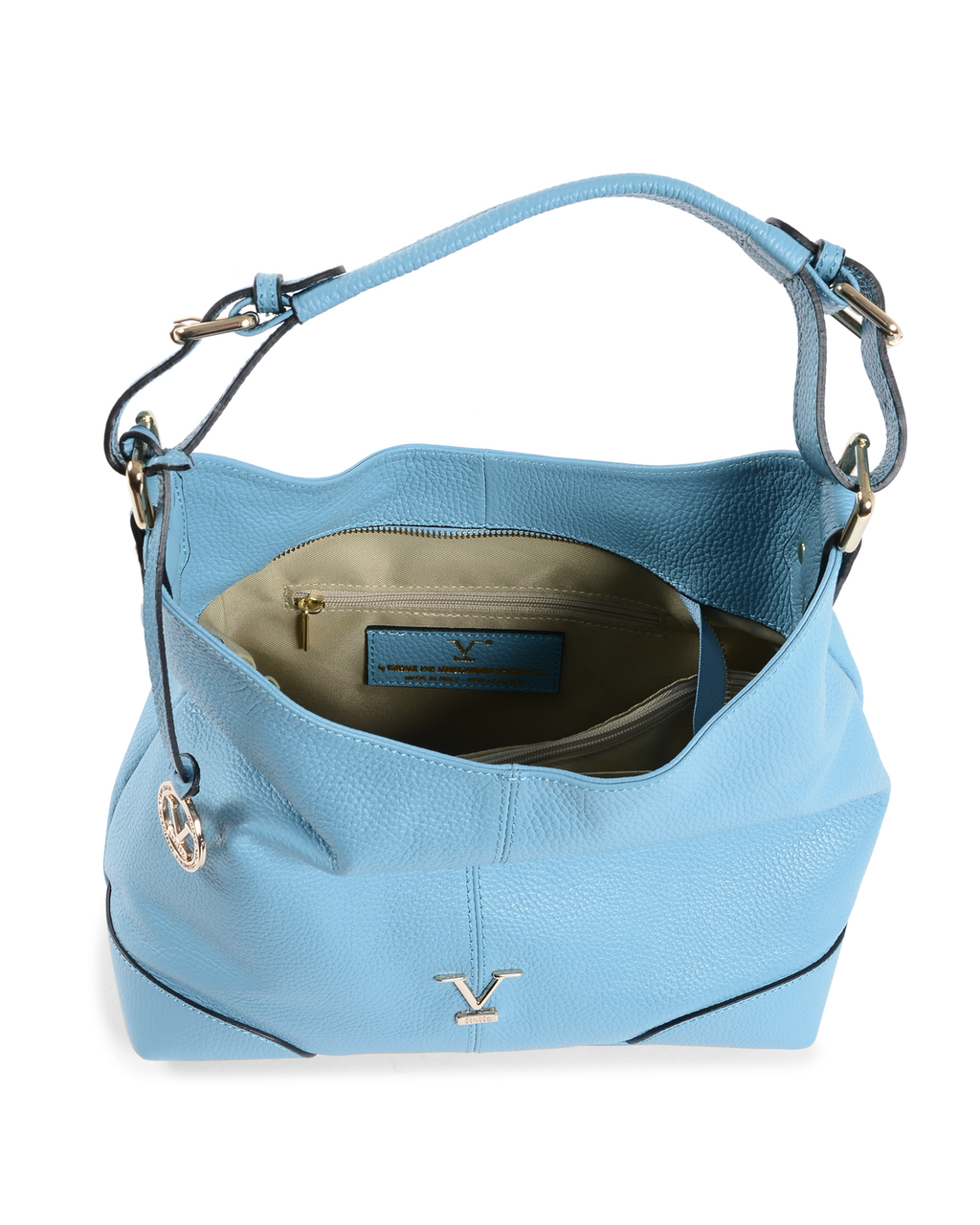 V Italia Borsa a mano da donna Azzurro V319 52 DOLLARO CELESTE2