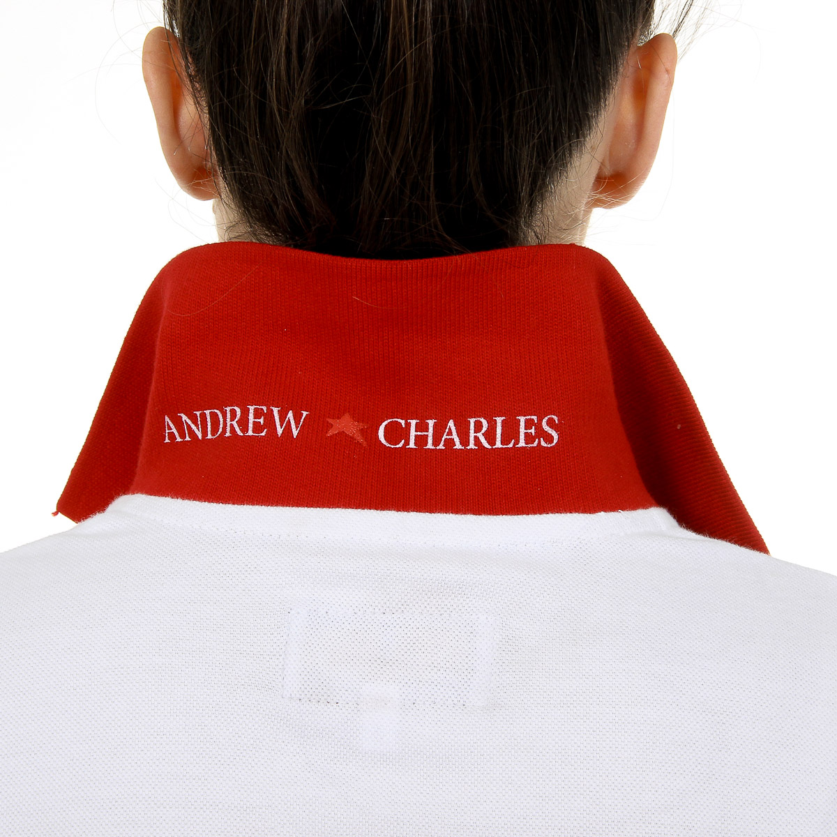 Andrew Charles Polo da donna a maniche corte bianca NIA