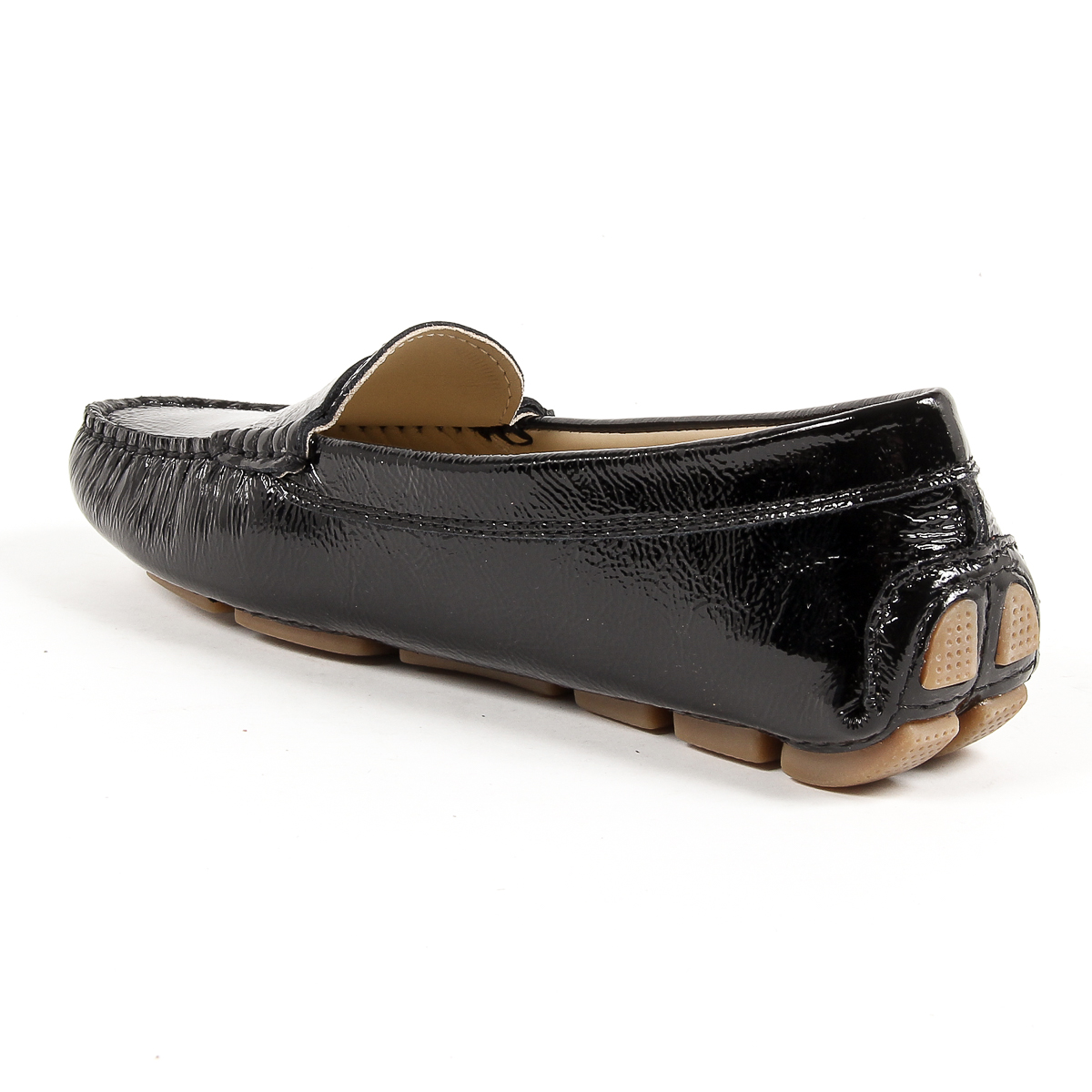 V 1969 Italia Mocassino da donna nero AMALFI