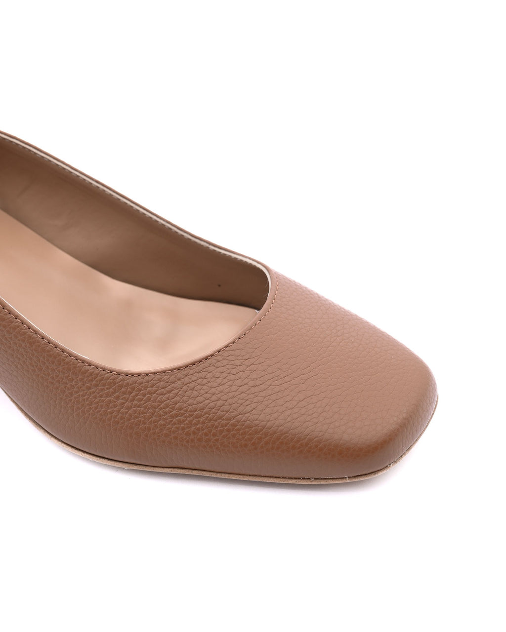 19V69 Italia Womens Heeled Ballerina SOFIA BOTTOLATO CUOIO