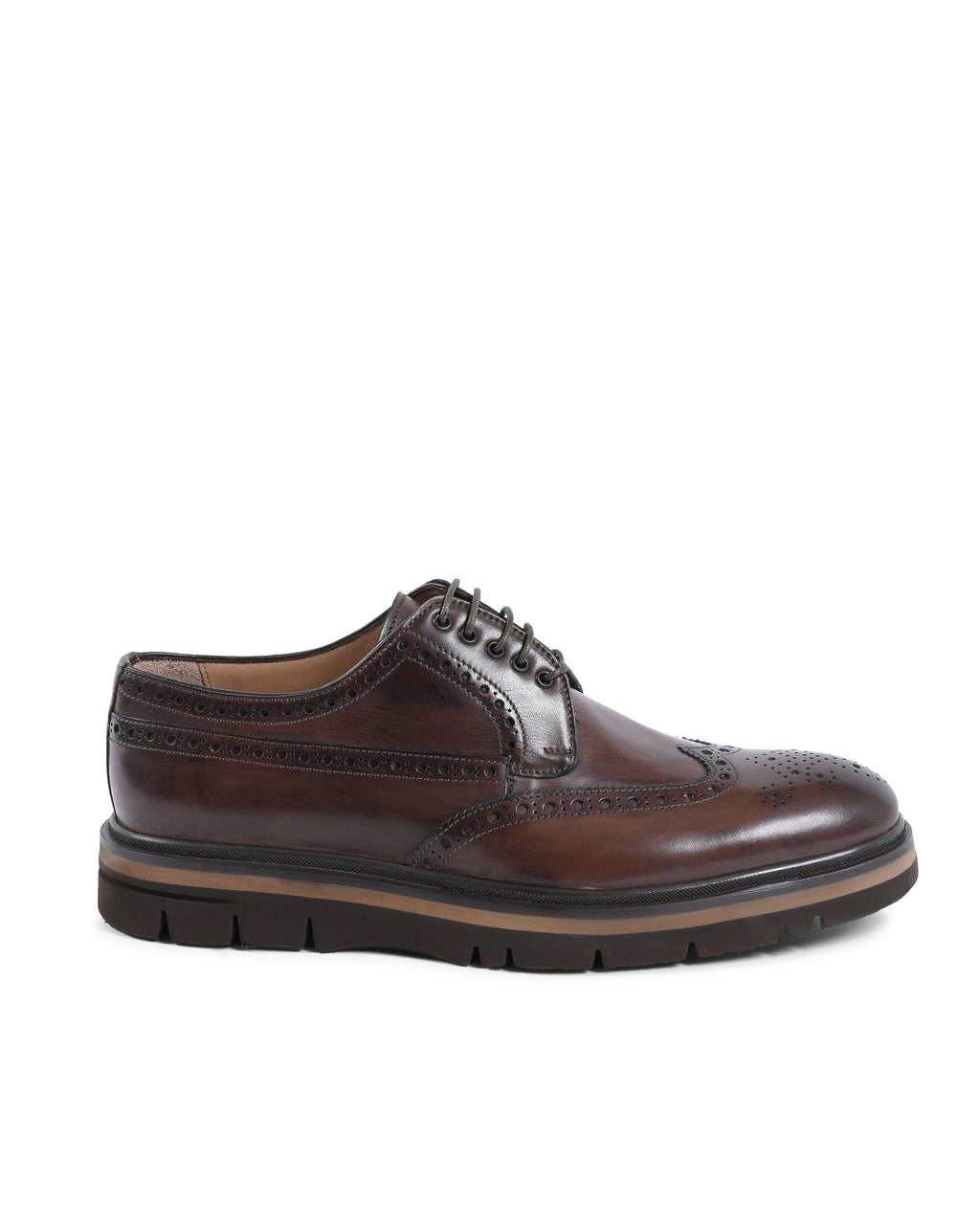 Scarpe brogue da uomo Dee Ocleppo EB138 VITELLO CACAO