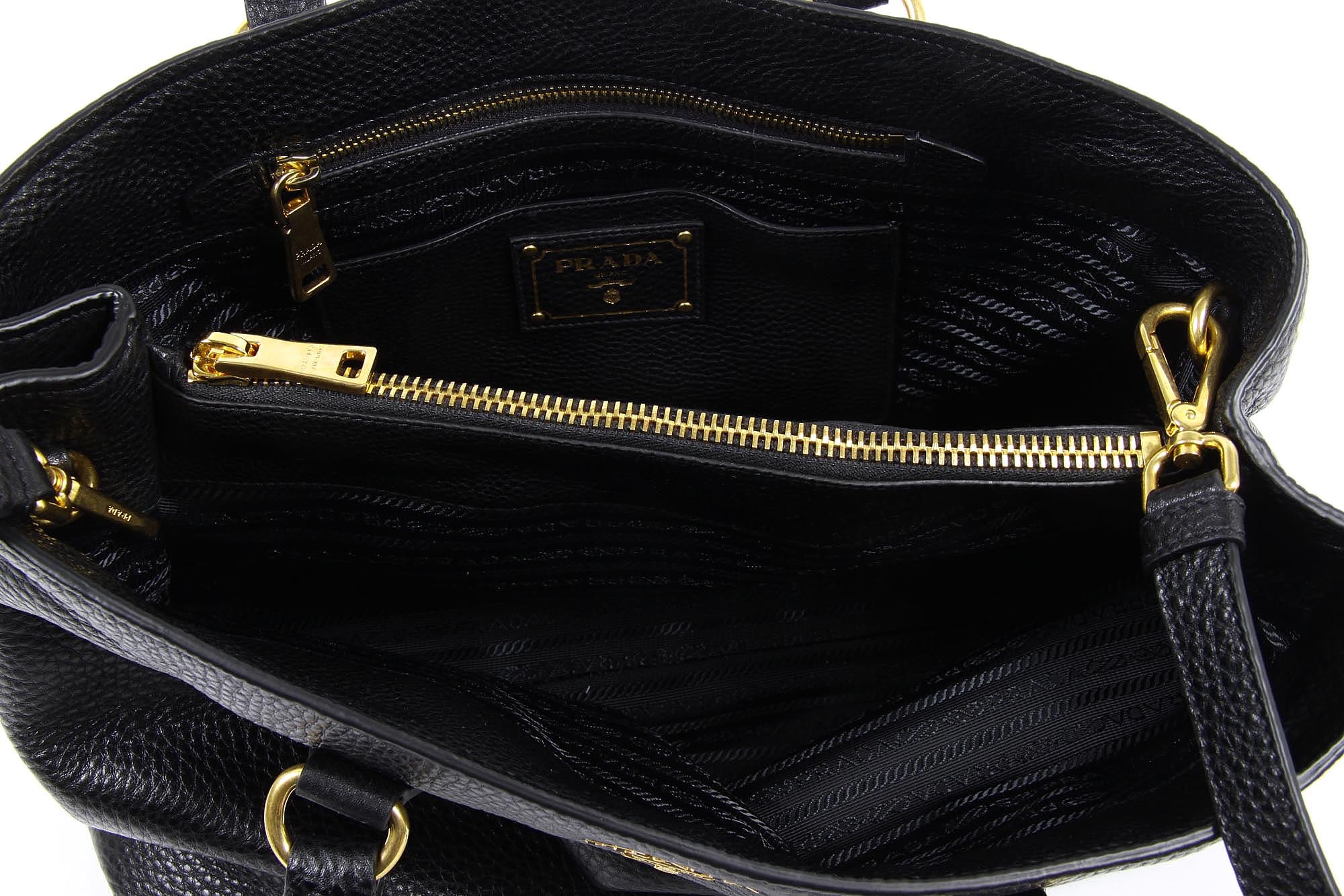Borsa shopping Prada BN2794 Nero Vitello Daino