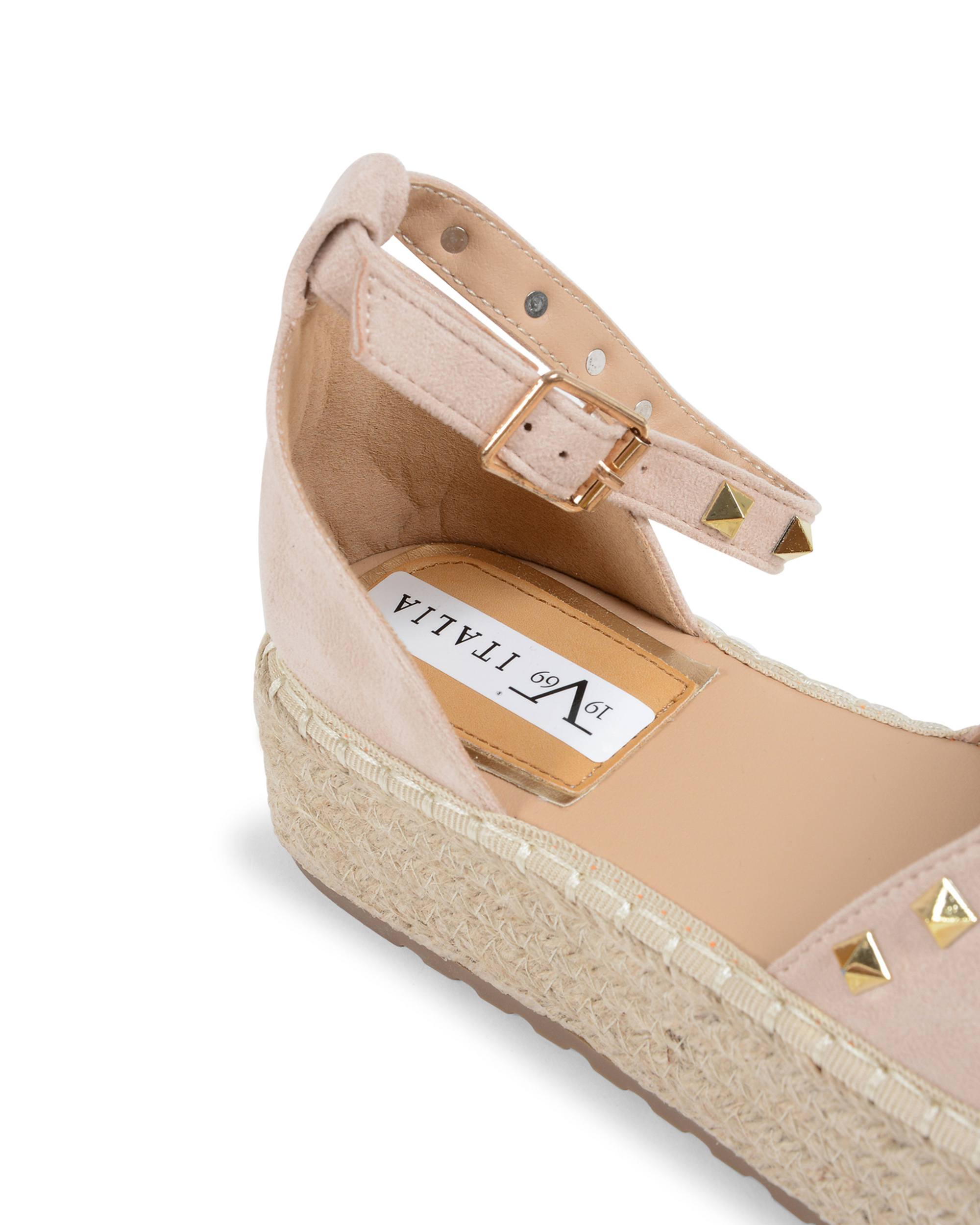 19V69 Italia Sandalo con plateau e espadrillas da donna Beige V29 BEIGE