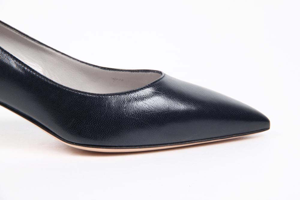 Décolleté da donna con tacco gattino V 1969 Italia 5534-LID55 PE ELIOS15BL CAPRETTO ELIOS BLU PRUSSI
