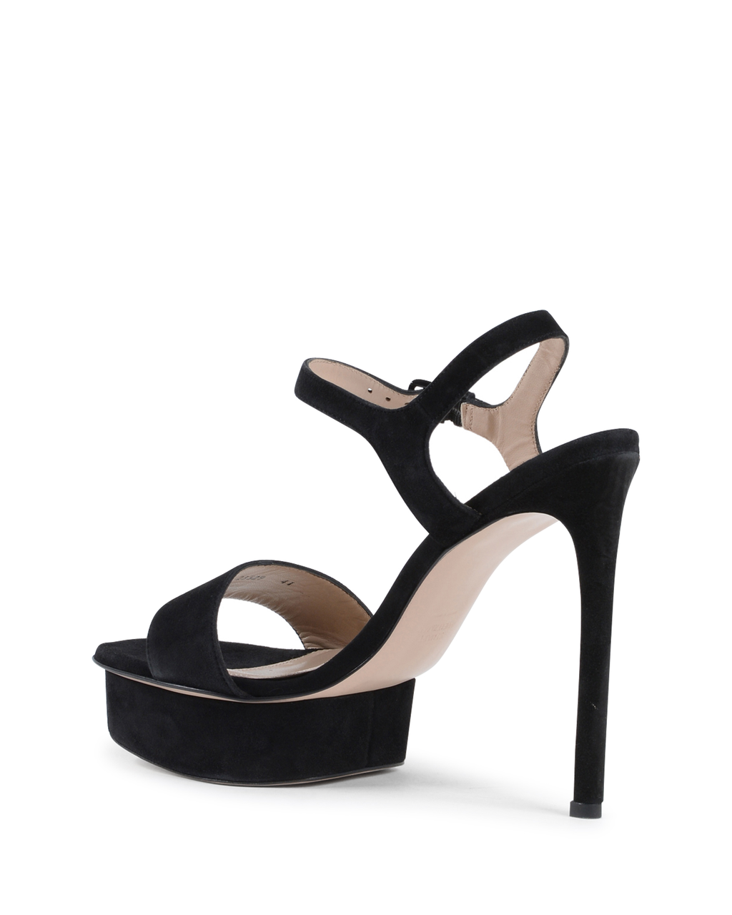Sandalo da donna Stuart Weitzman nero SINGLEPLAT