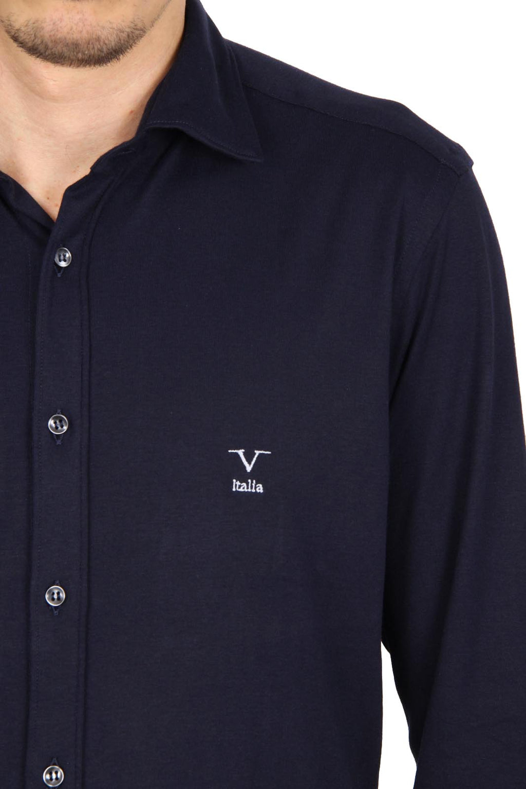 V 1969 Italia maglia manica lunga da uomo Paris Jersey Blu